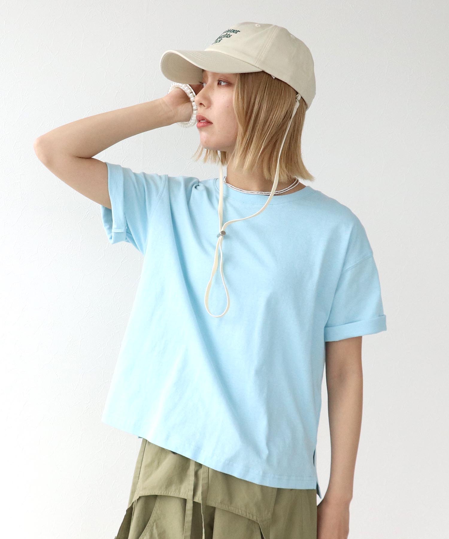 【抗菌防臭加工】USAコットンクルーネックTシャツ