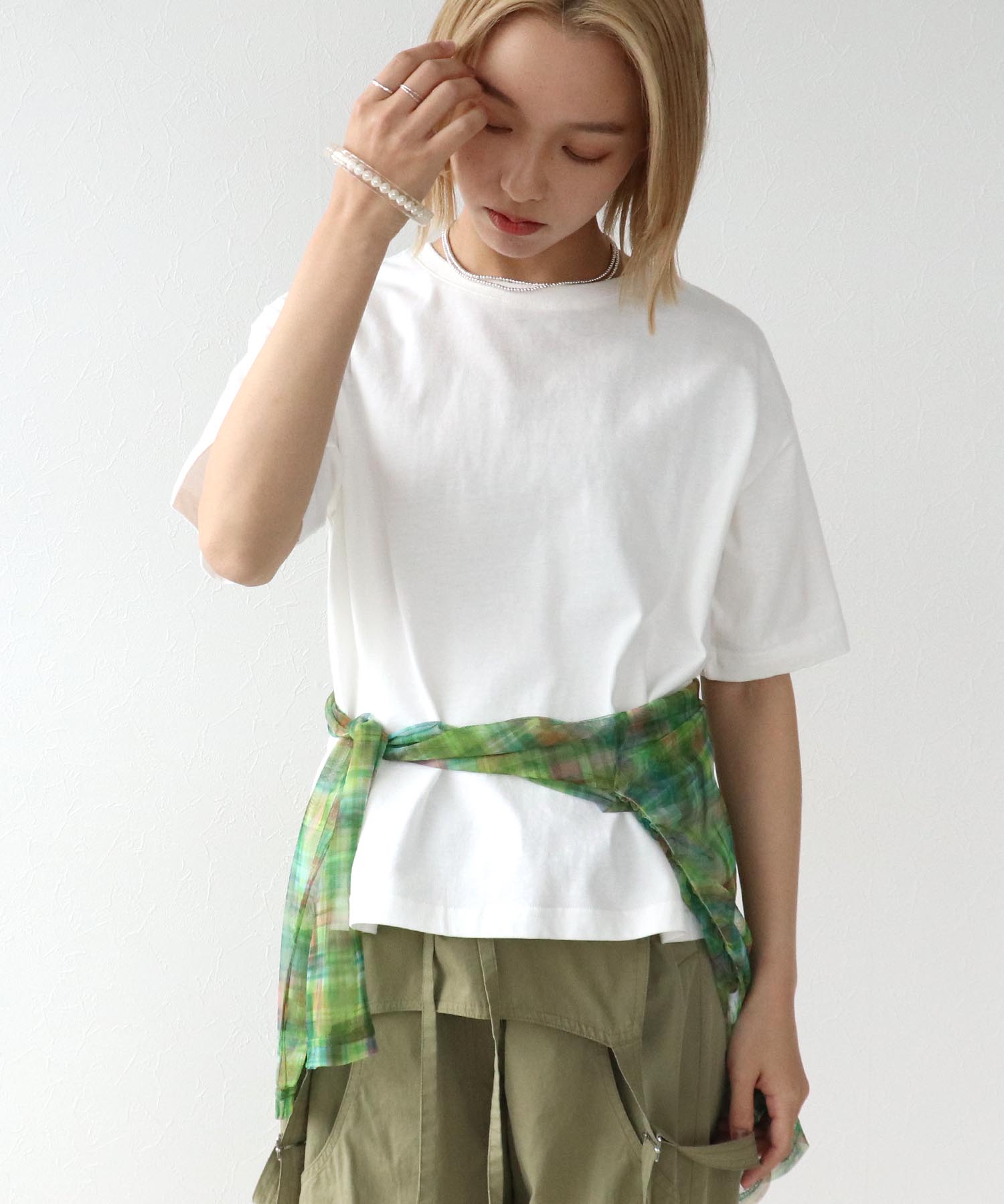 【抗菌防臭加工】USAコットンクルーネックTシャツ