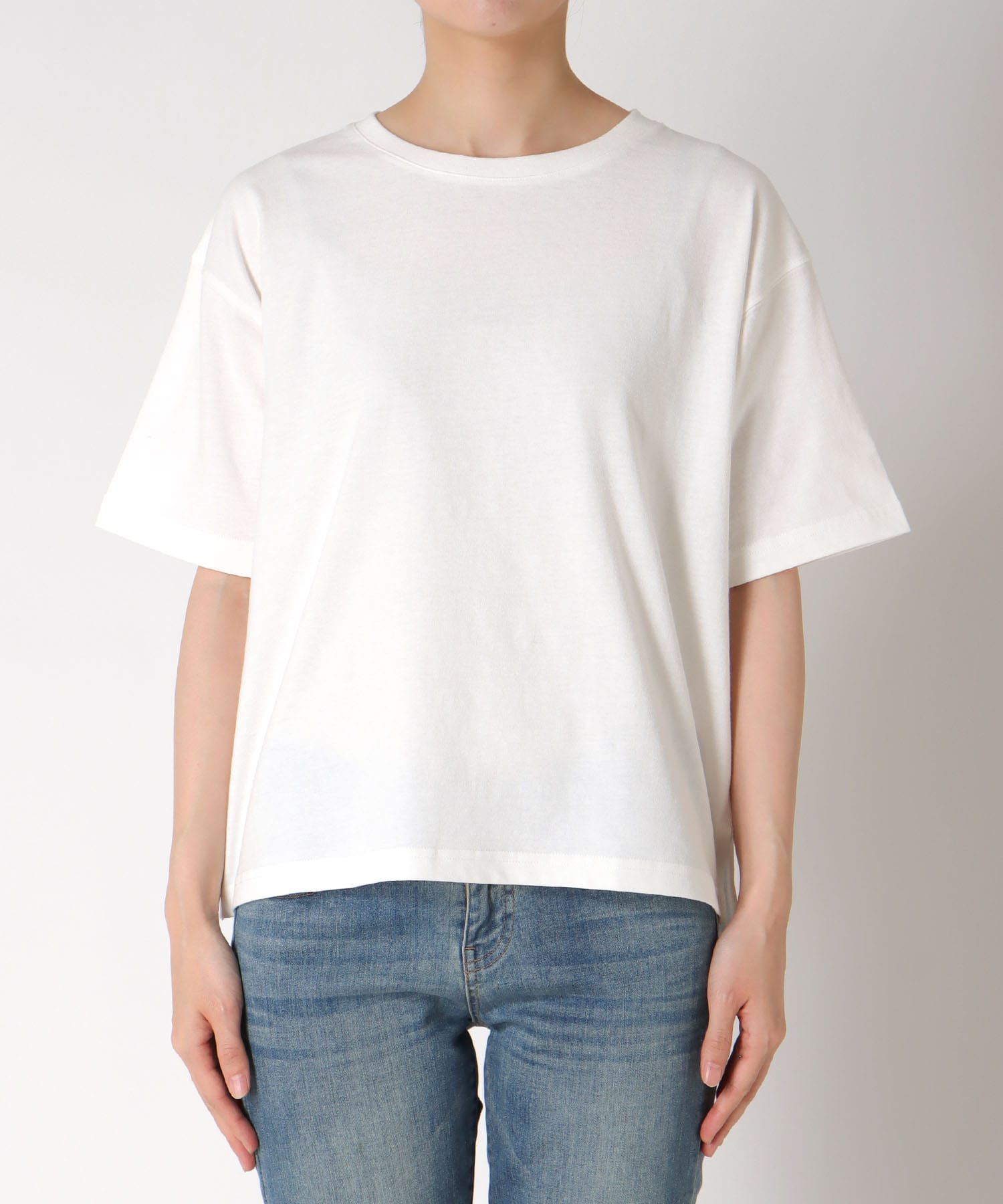 【抗菌防臭加工】USAコットンクルーネックTシャツ