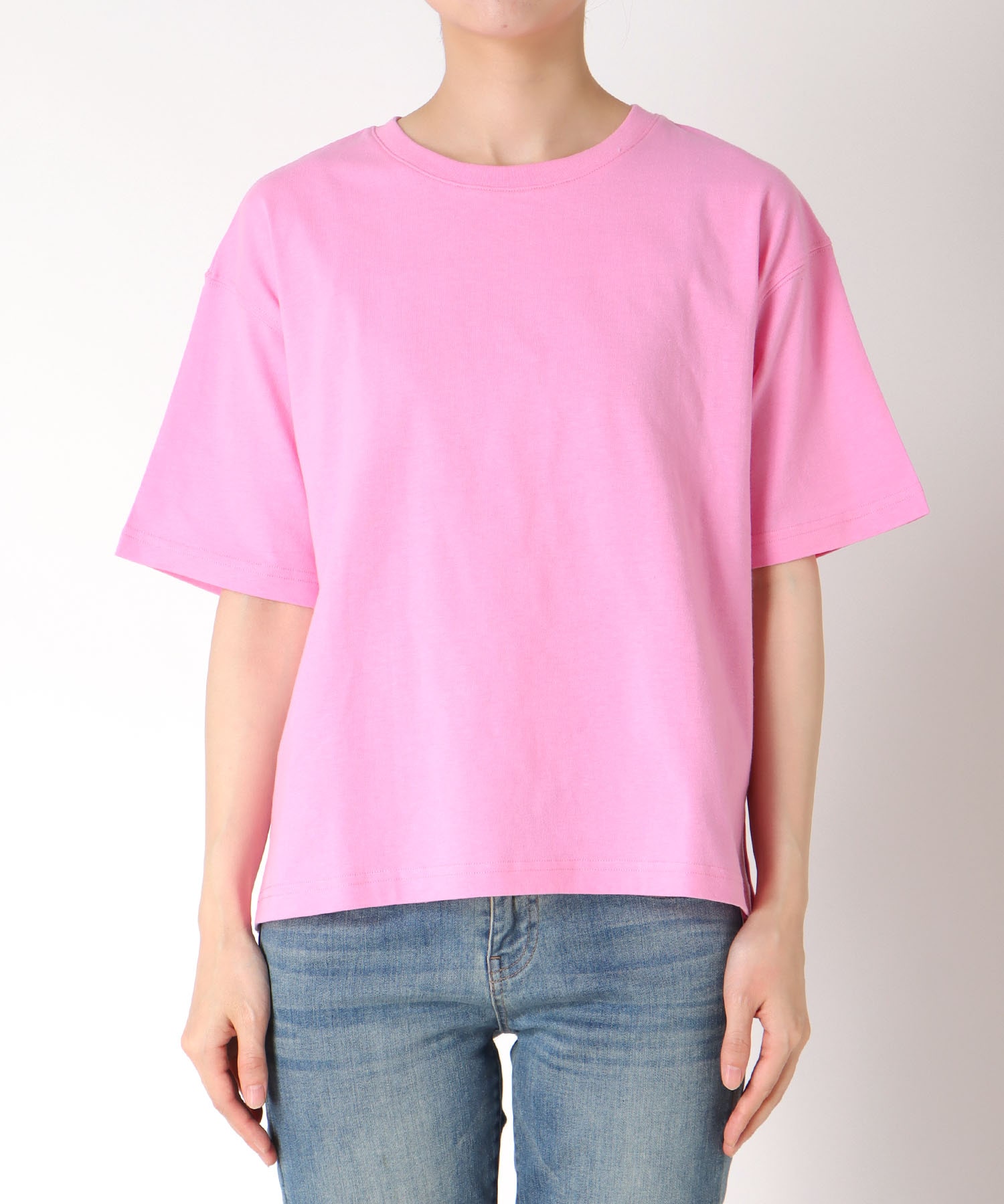 【抗菌防臭加工】USAコットンクルーネックTシャツ