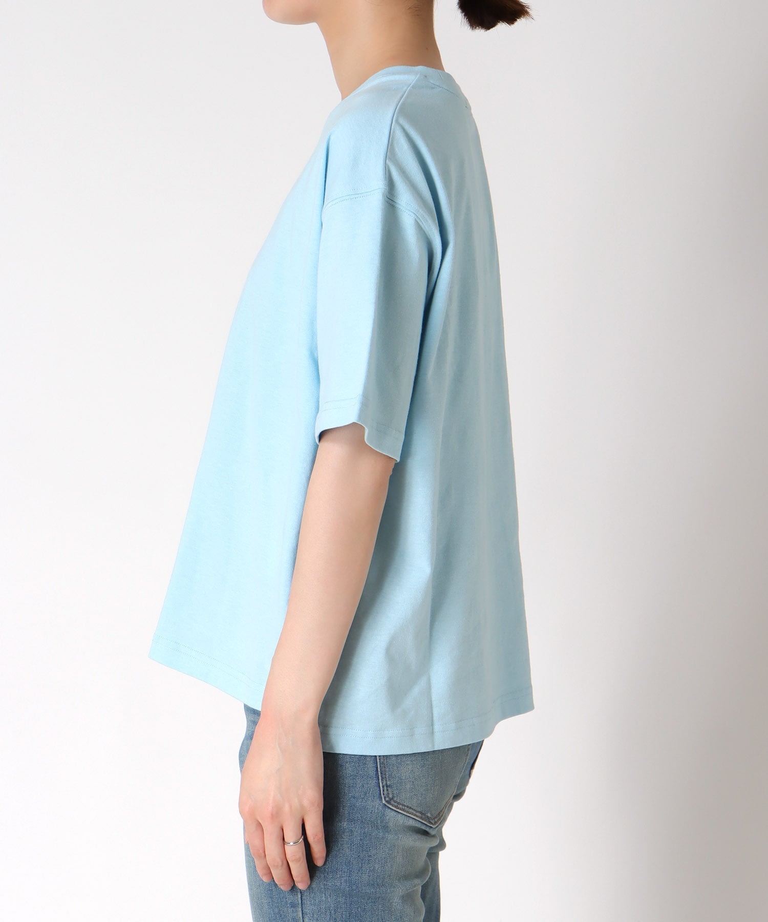 【抗菌防臭加工】USAコットンクルーネックTシャツ