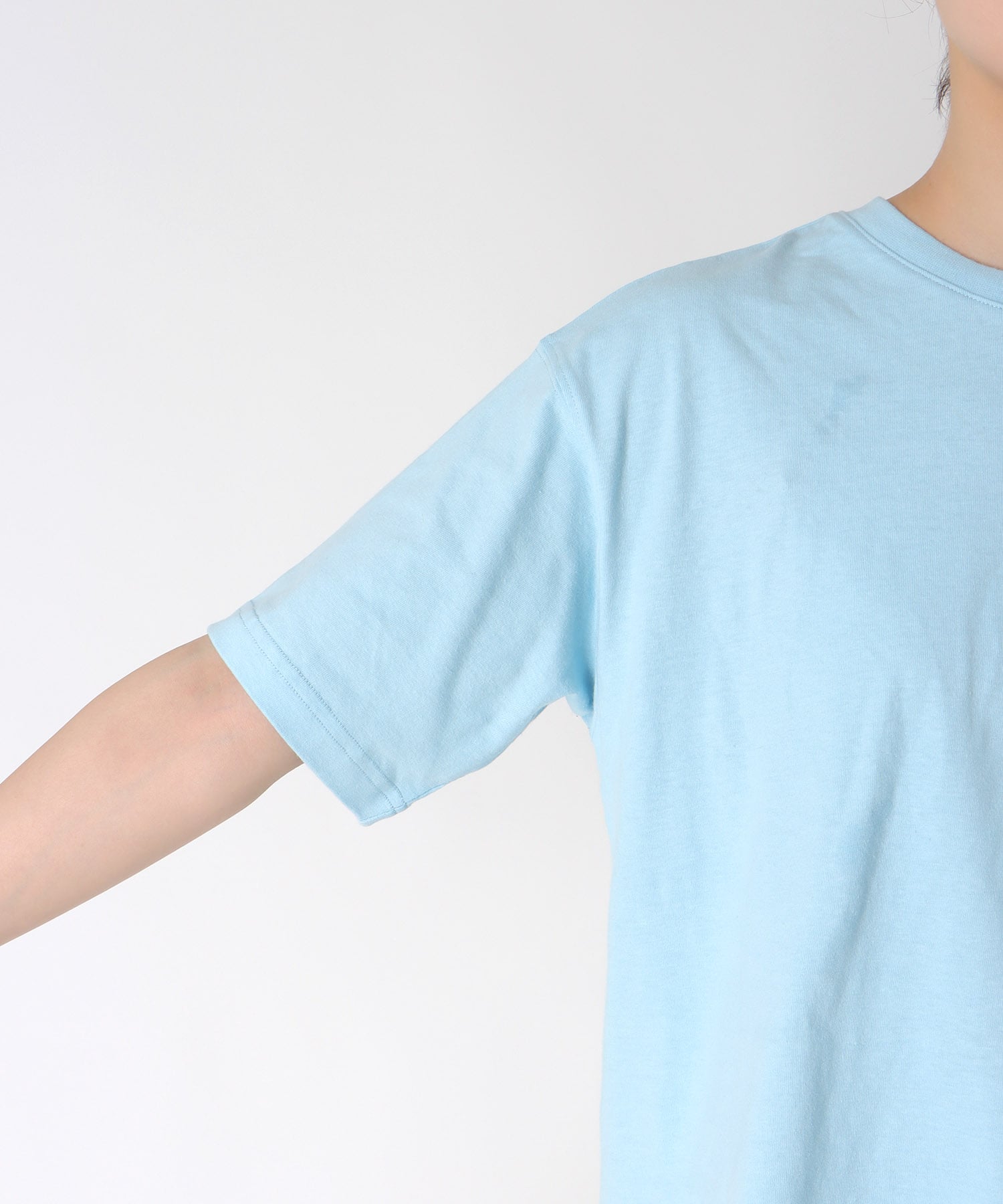 【抗菌防臭加工】USAコットンクルーネックTシャツ