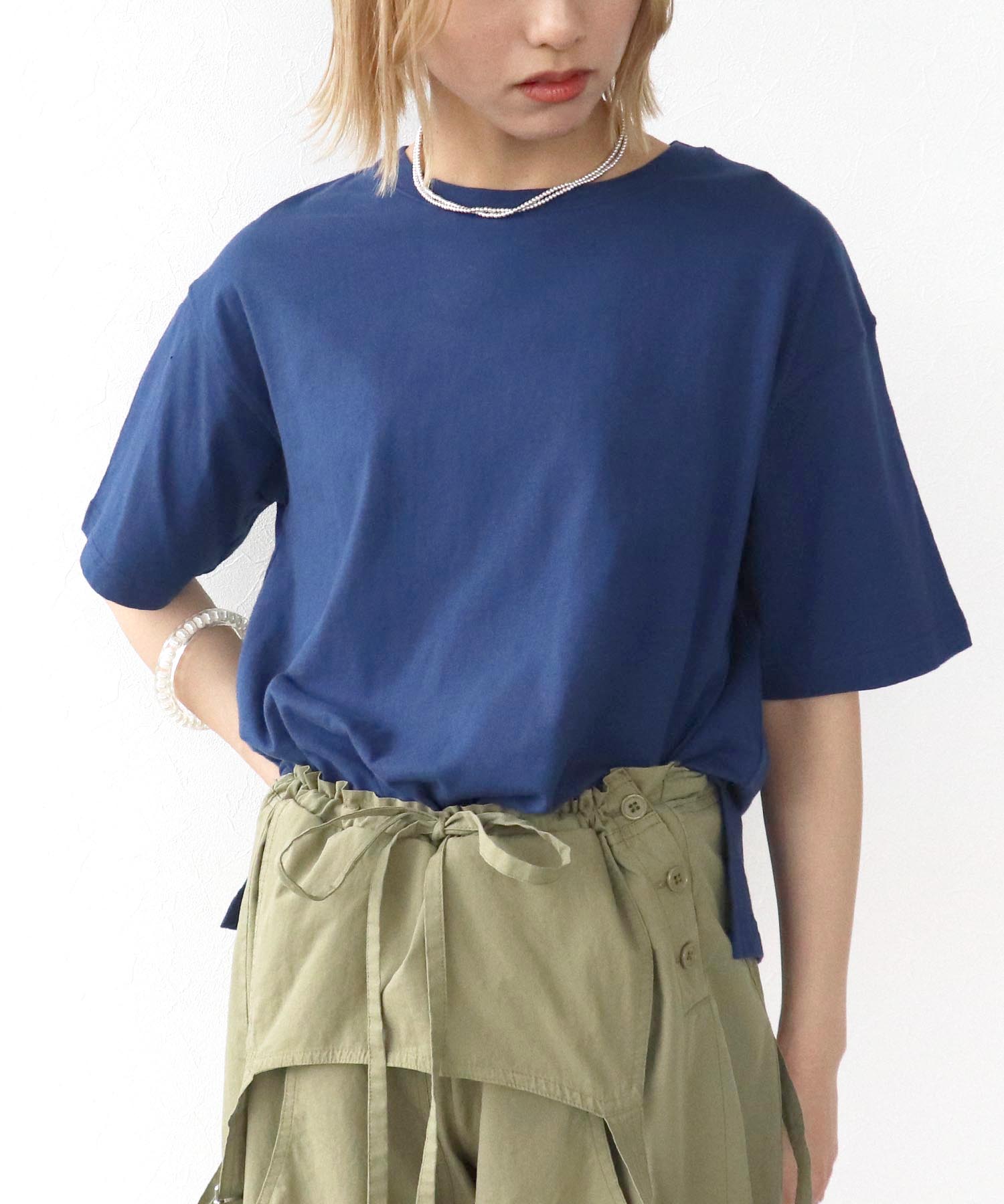 【抗菌防臭加工】USAコットンクルーネックTシャツ