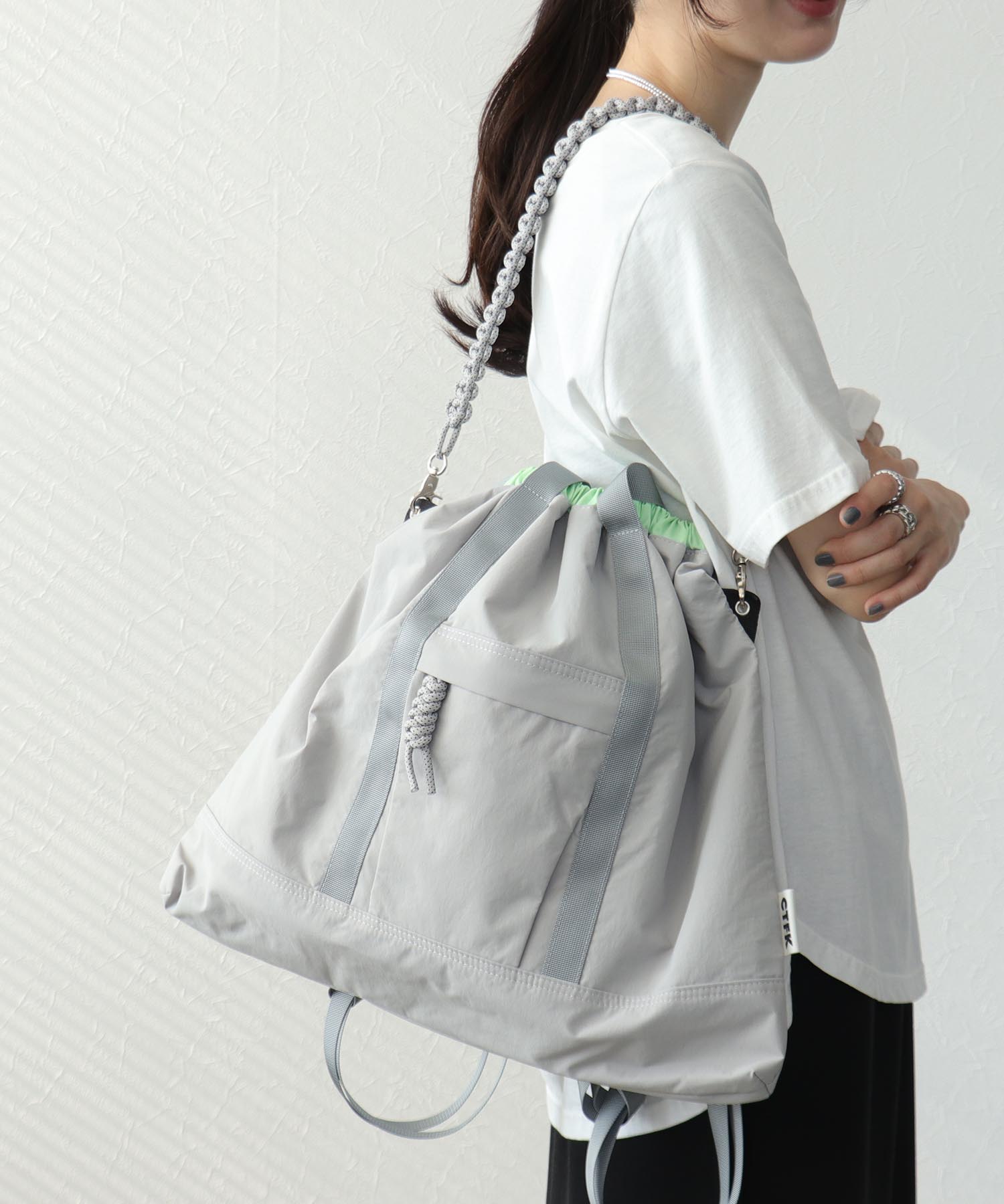 《撥水加工》ナイロン３WAYスクエアBAG