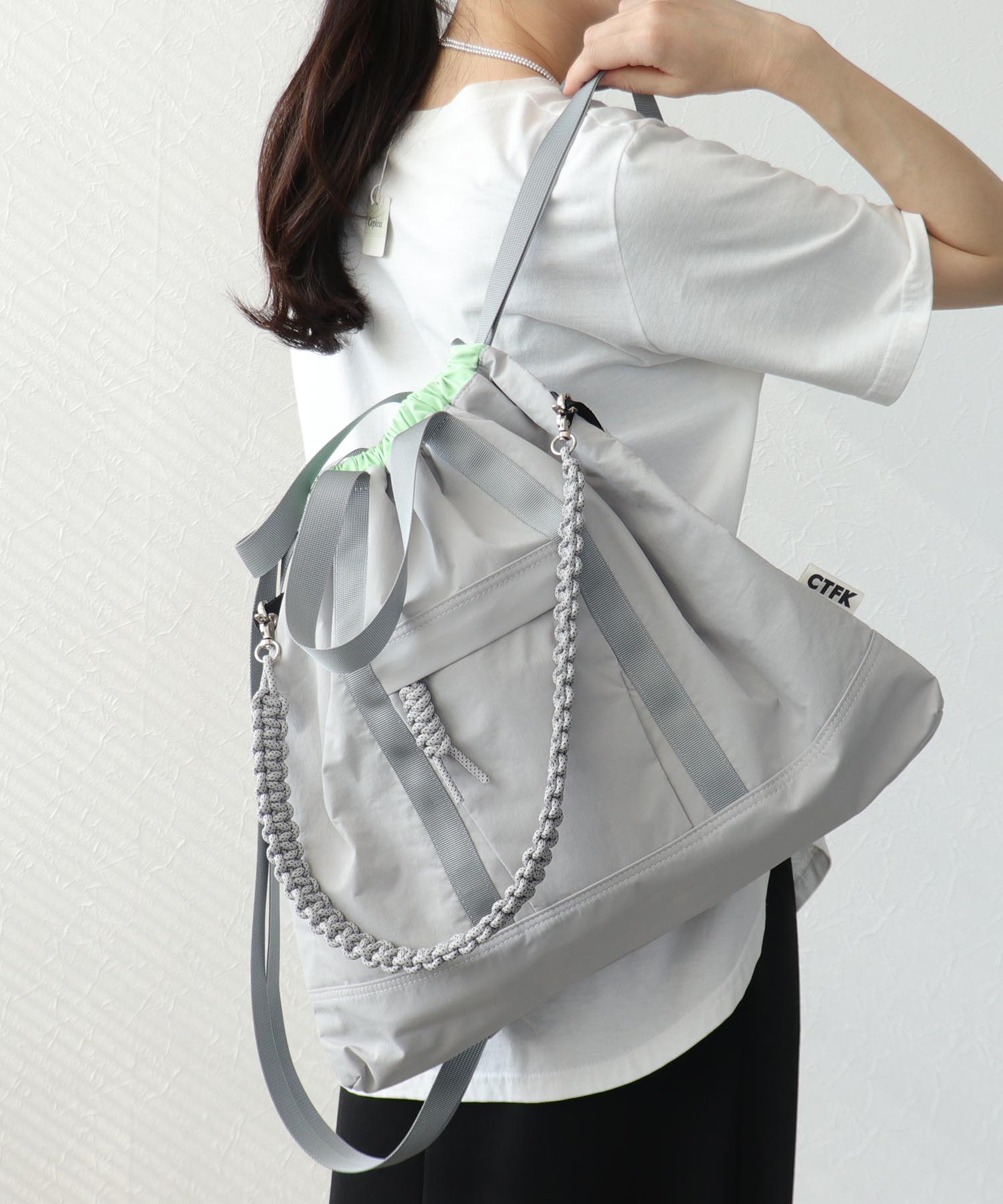 《撥水加工》ナイロン３WAYスクエアBAG