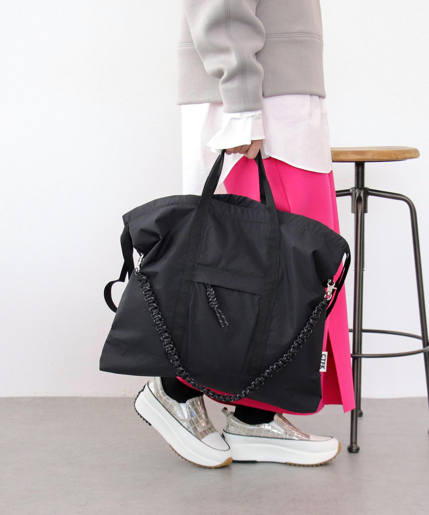 《撥水加工》ナイロン３WAYスクエアBAG