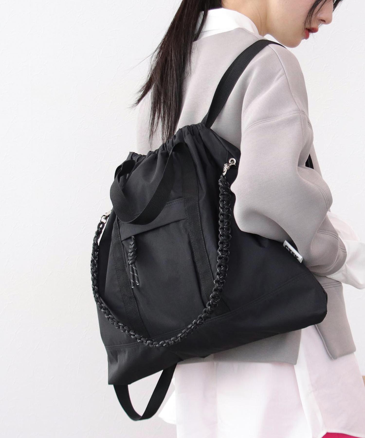 《撥水加工》ナイロン３WAYスクエアBAG