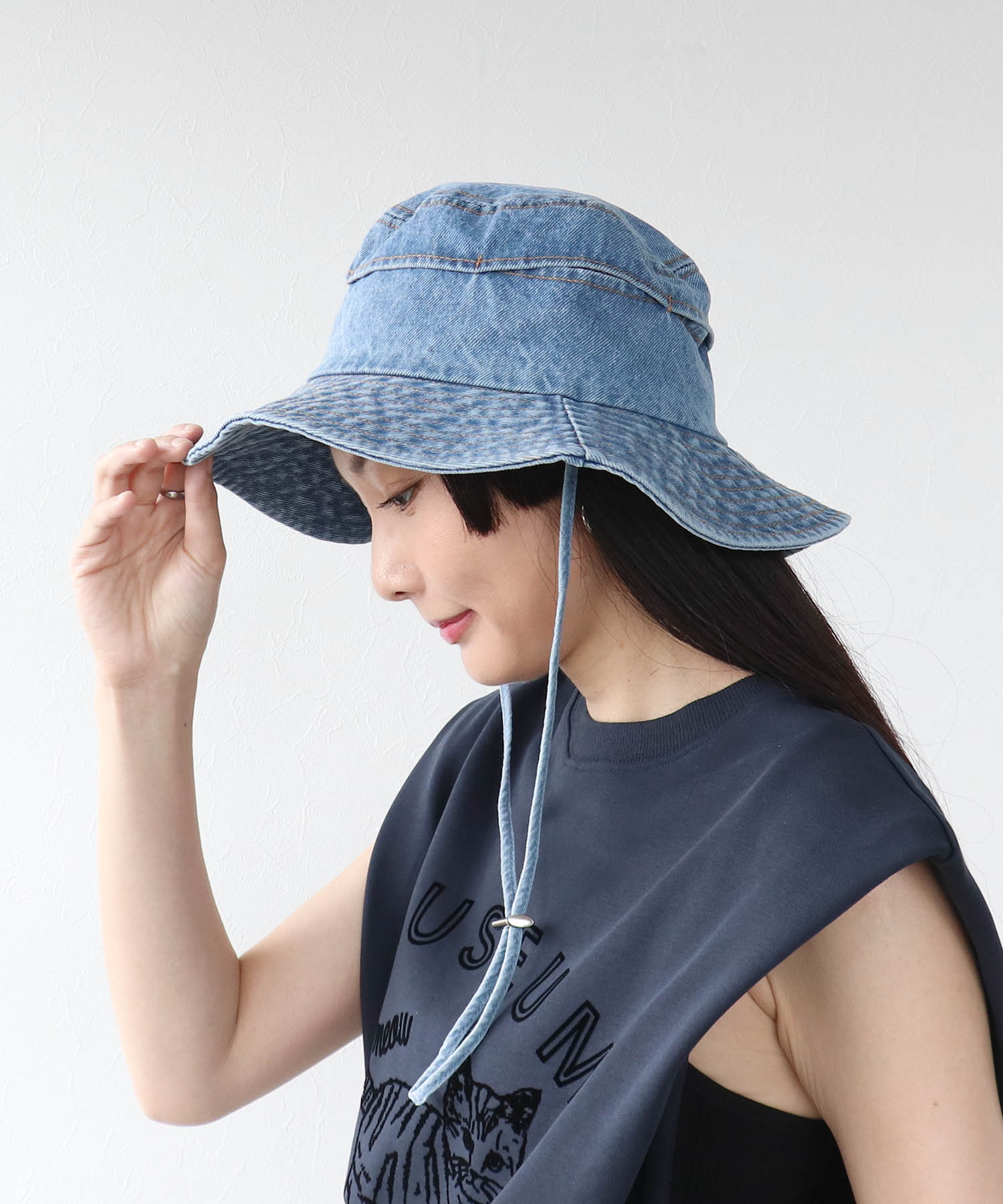 アジャスター付きデニムHAT
