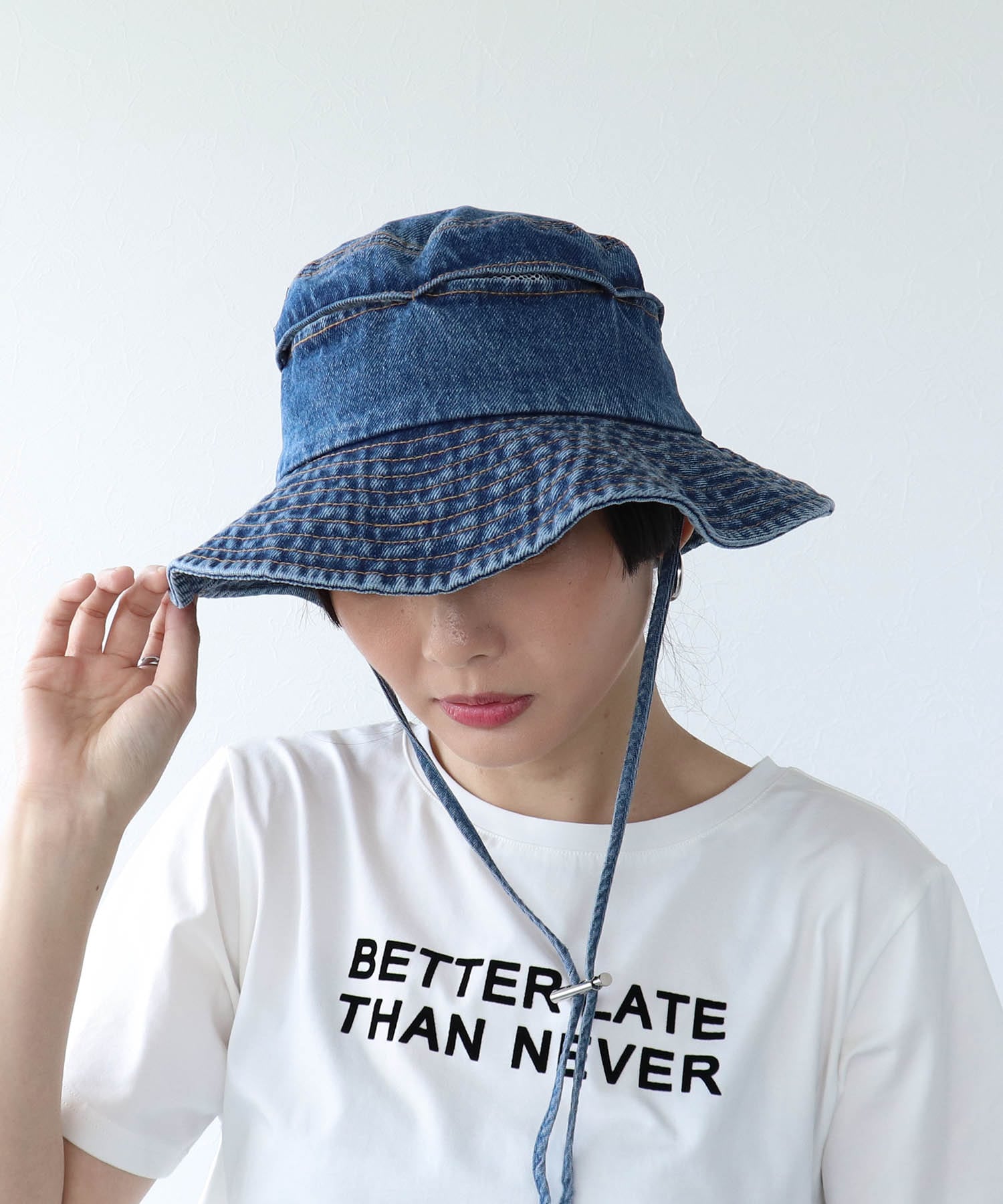 アジャスター付きデニムHAT
