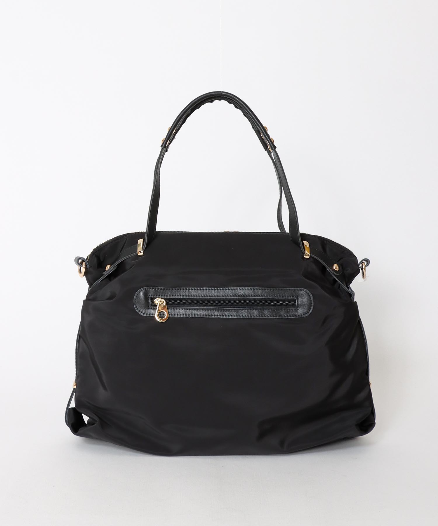 トリムレザージッパーポケットナイロンＢＡＧ