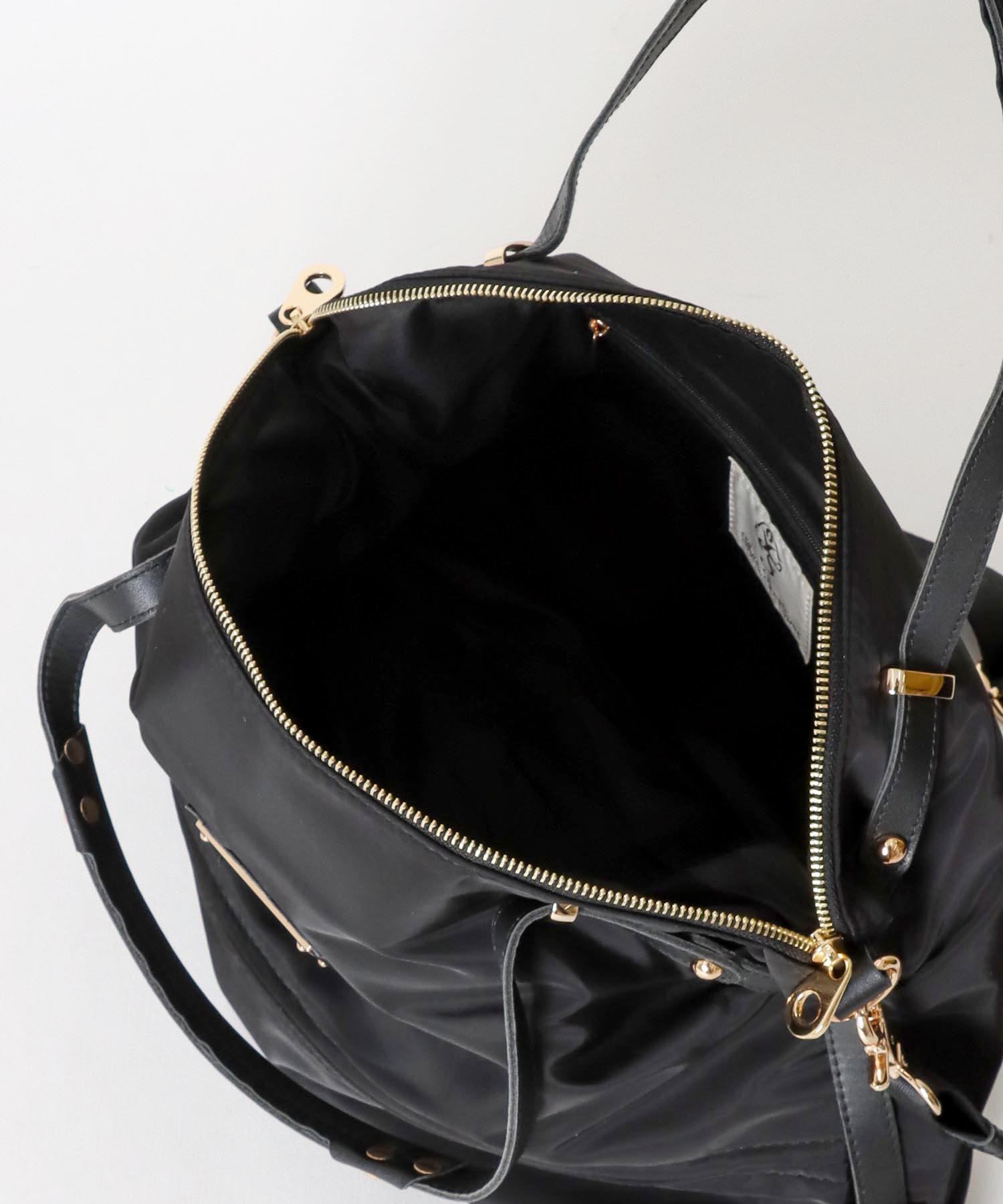 トリムレザージッパーポケットナイロンＢＡＧ