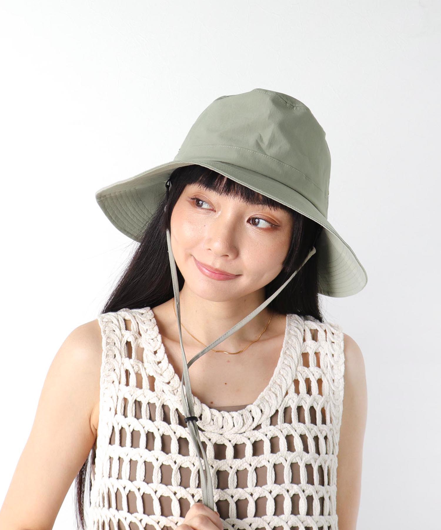UVケアアジャスターストロール撥水HAT
