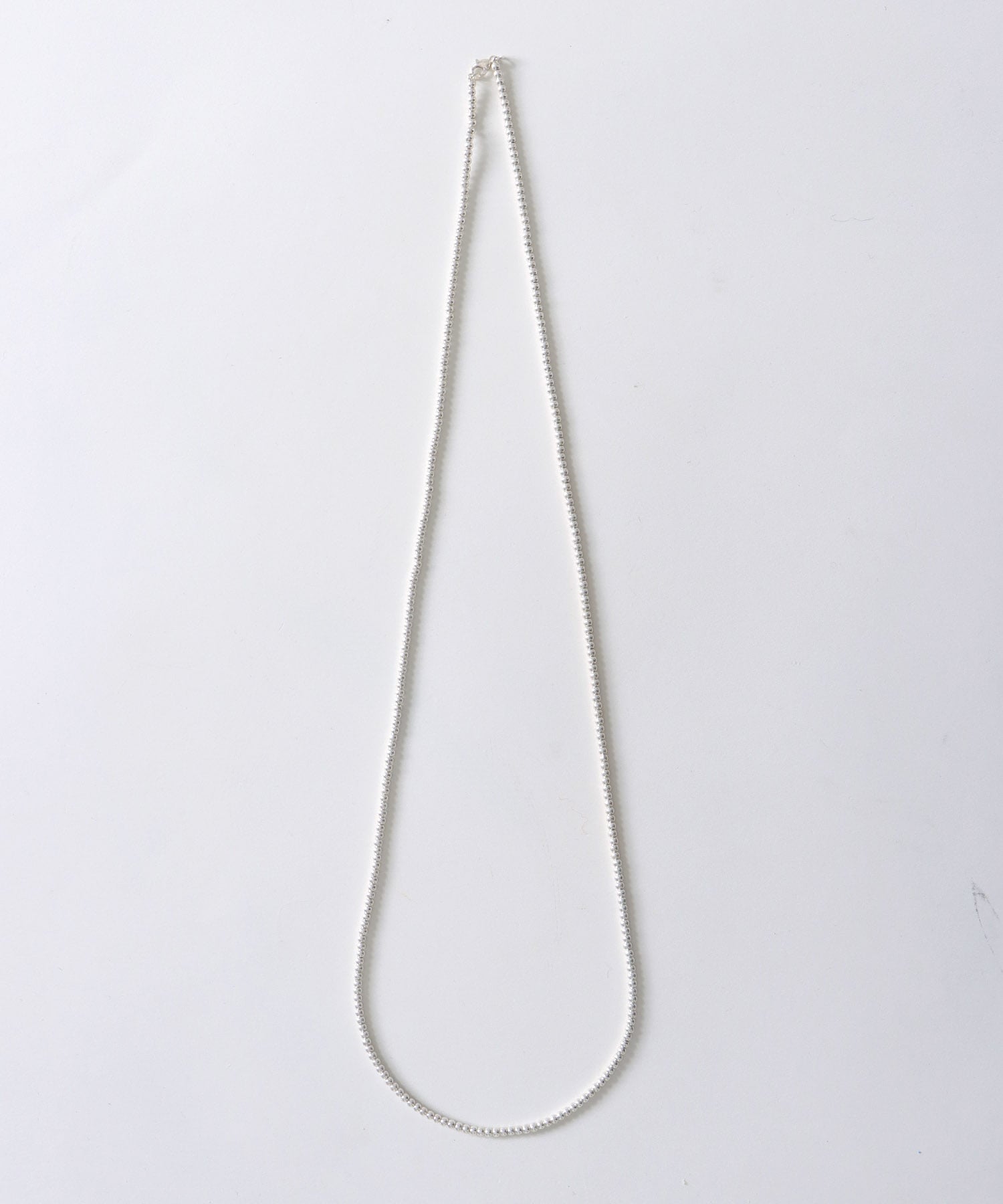 マットメタルロングネックレス（3mm×77cm）