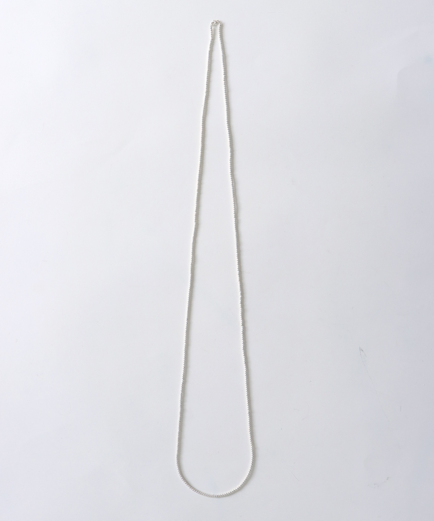 マットメタルロングネックレス（3mm×130cm）