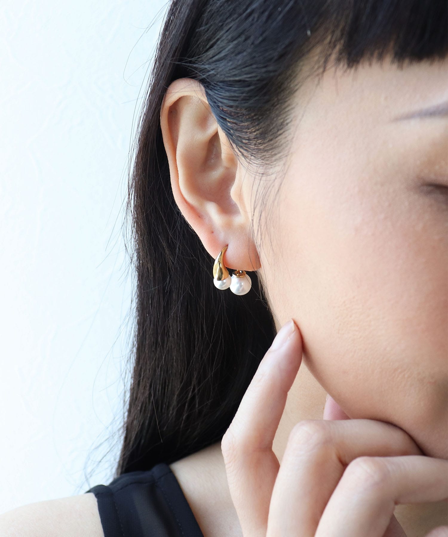パールフック×パールキャッチステンレスピアス