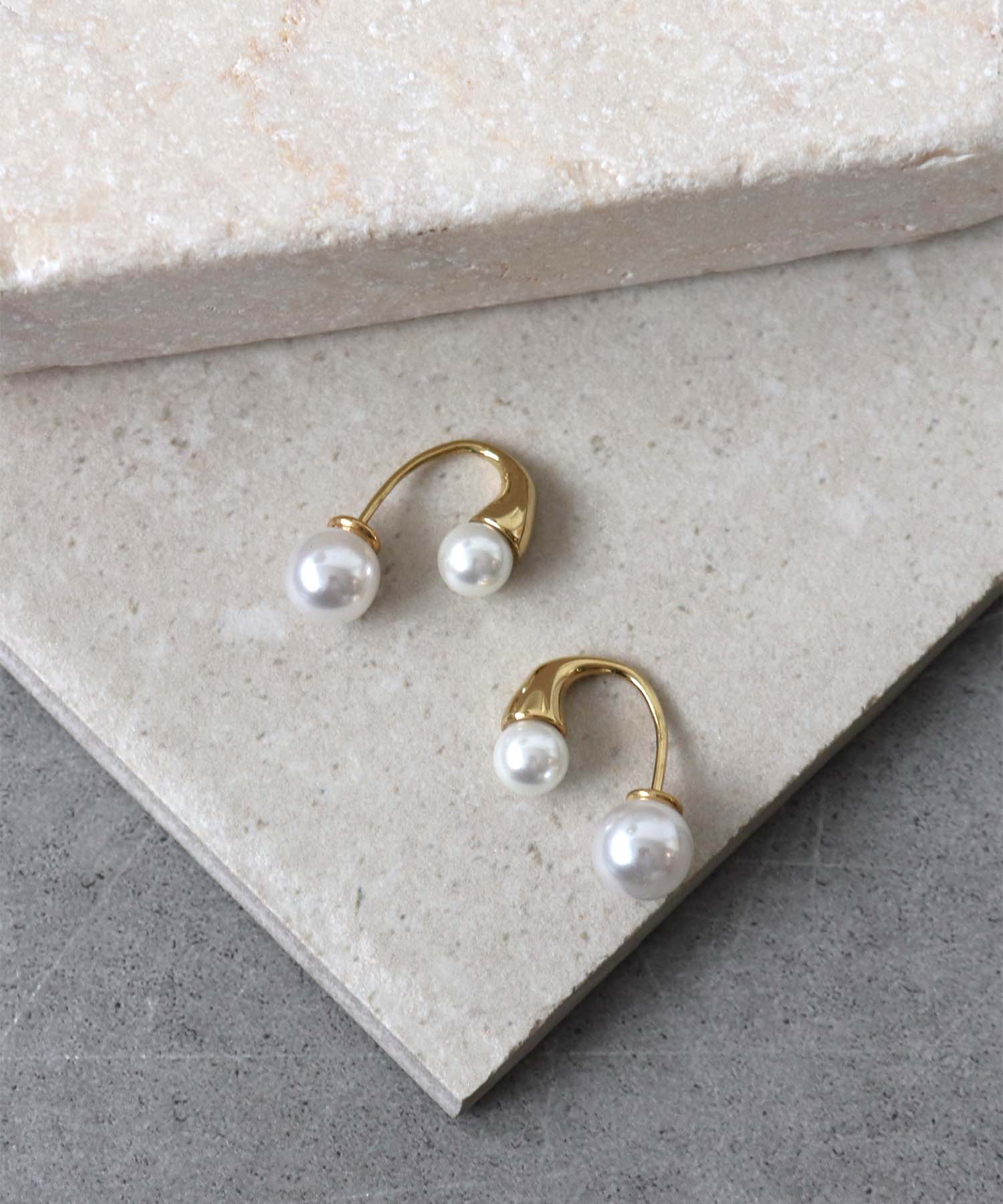 パールフック×パールキャッチステンレスピアス