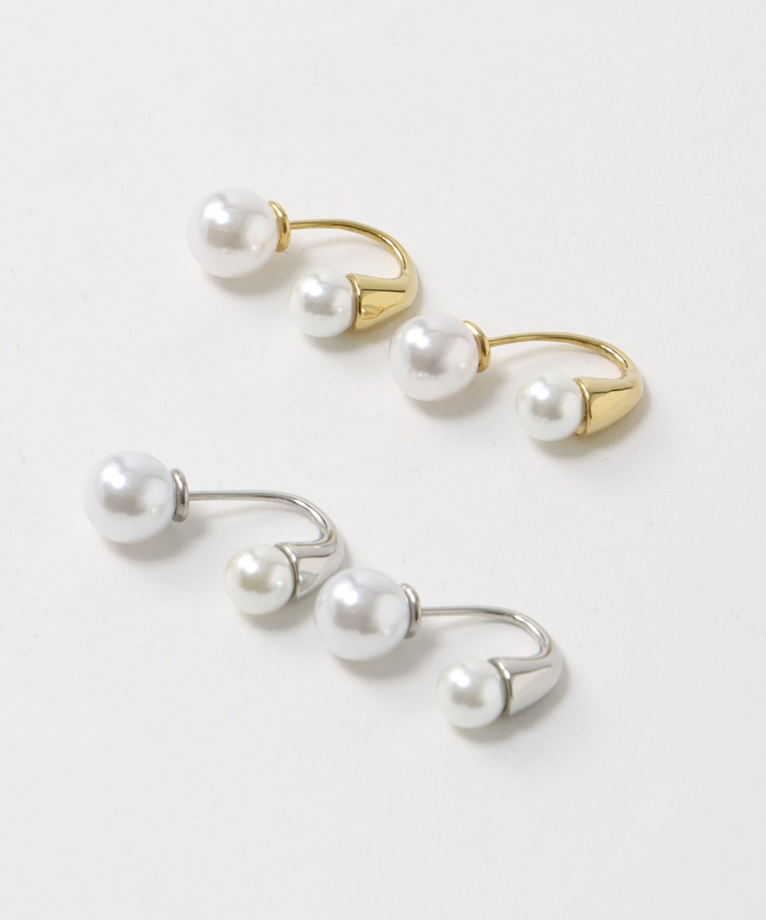 パールフック×パールキャッチステンレスピアス