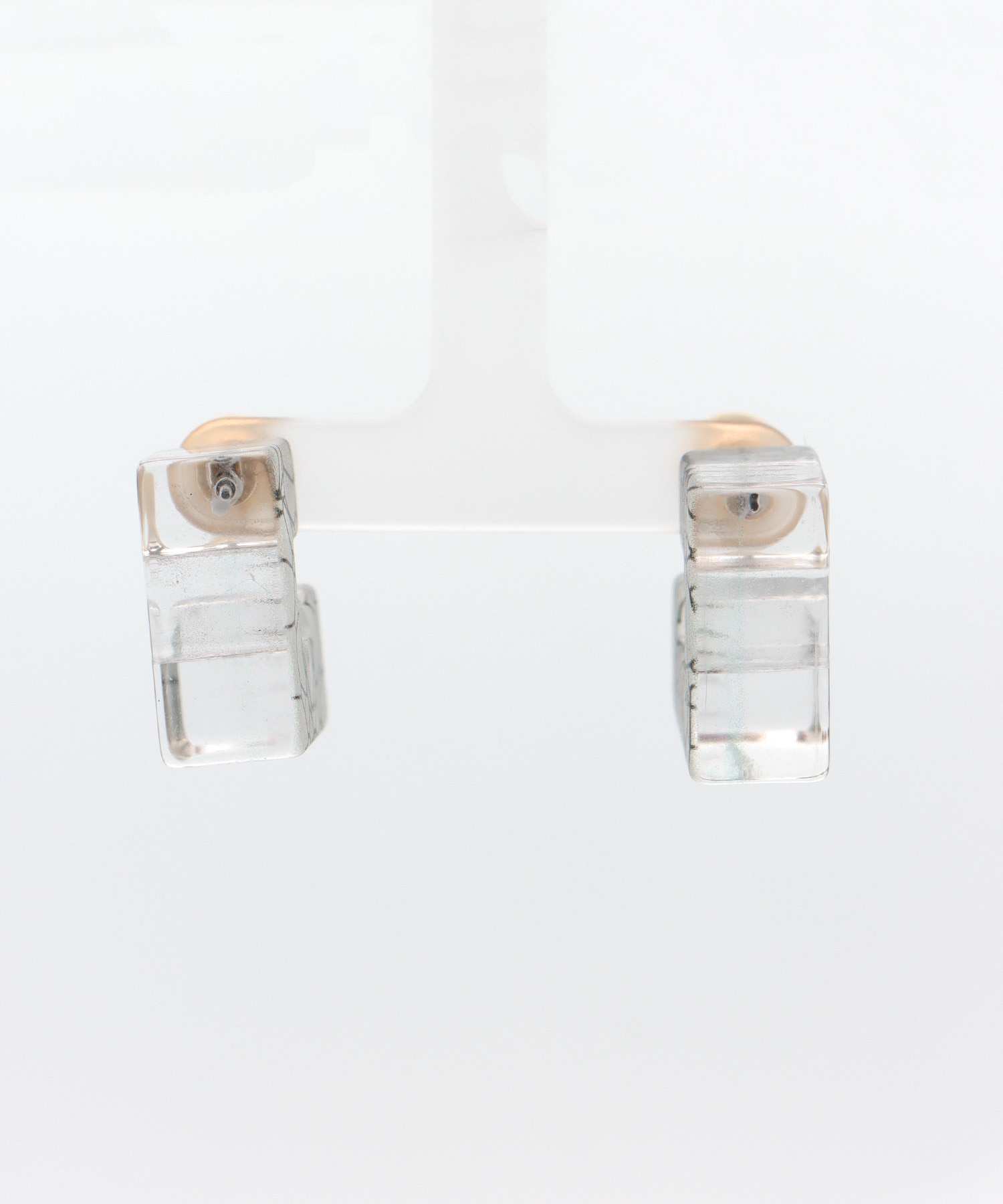 クリアブロックスクエアピアス