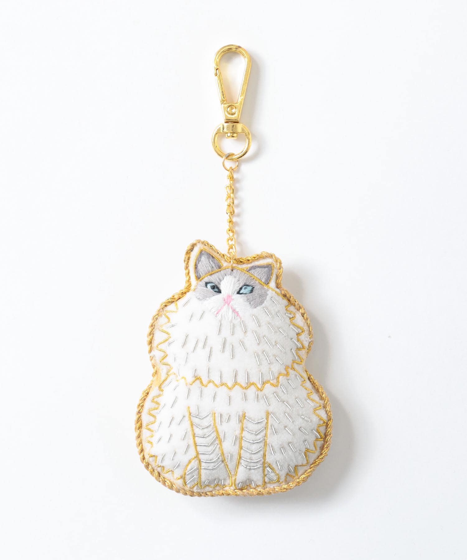 アニマル刺繍キーホルダー