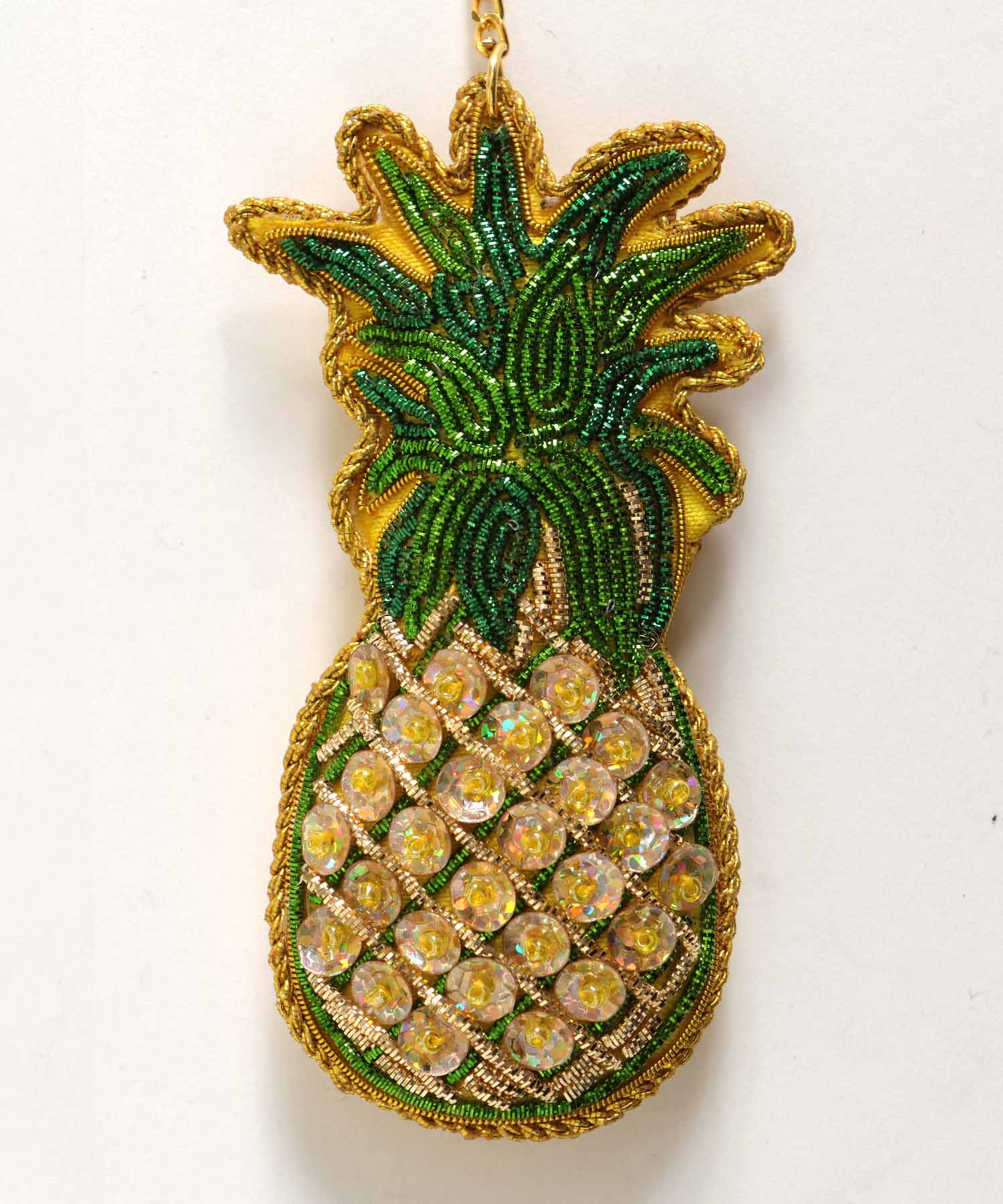 フルーツ刺繍キーホルダー