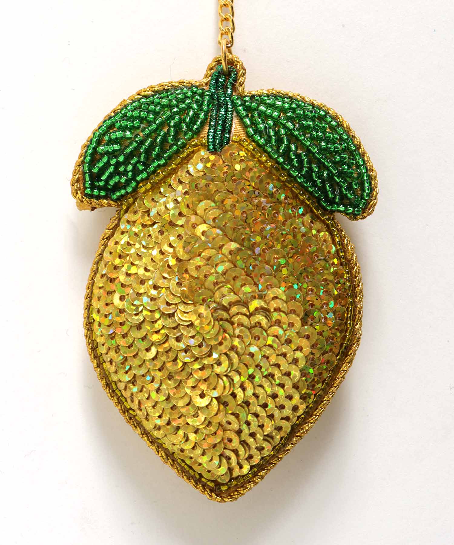 フルーツ刺繍キーホルダー