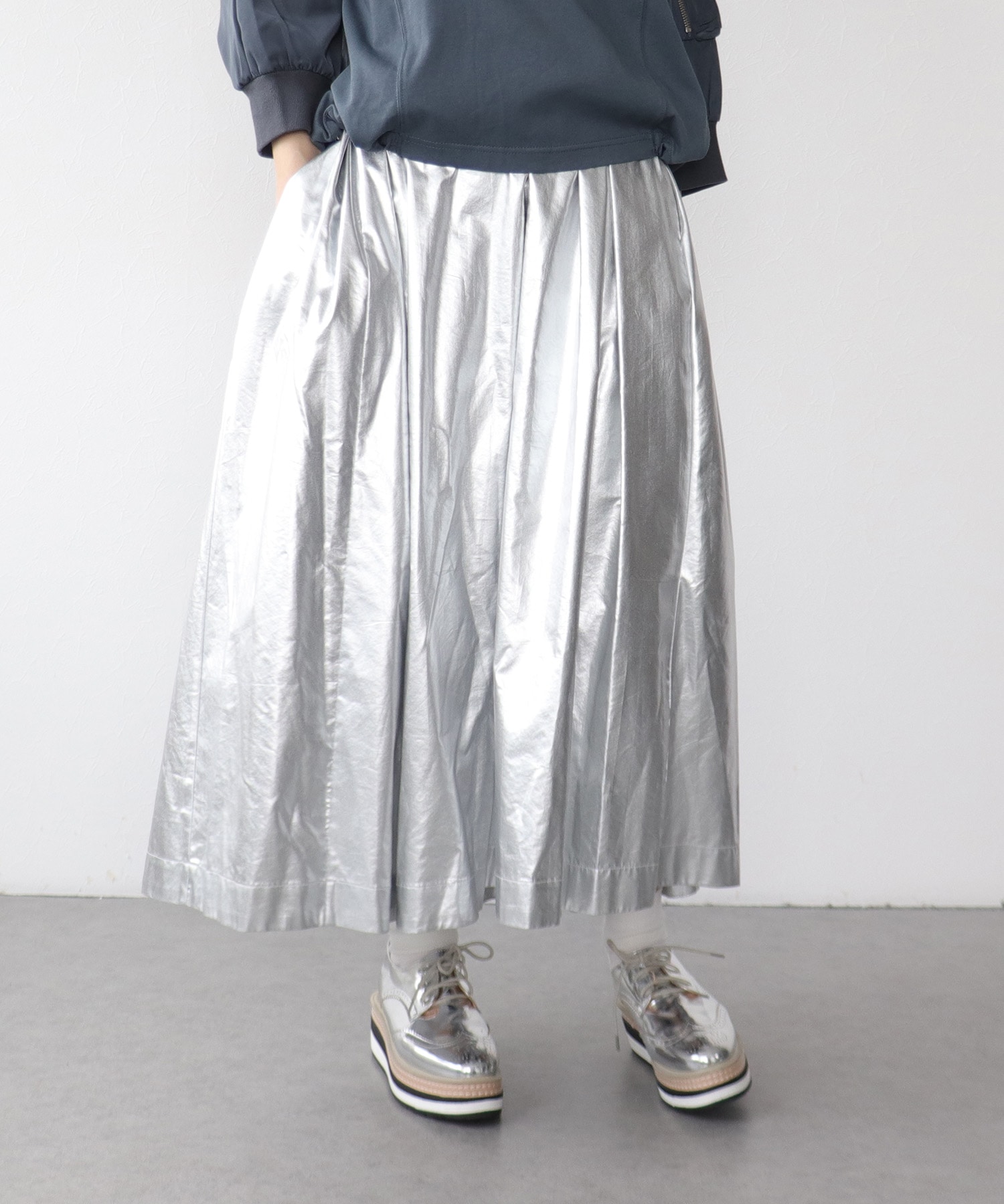 メタリックスカート