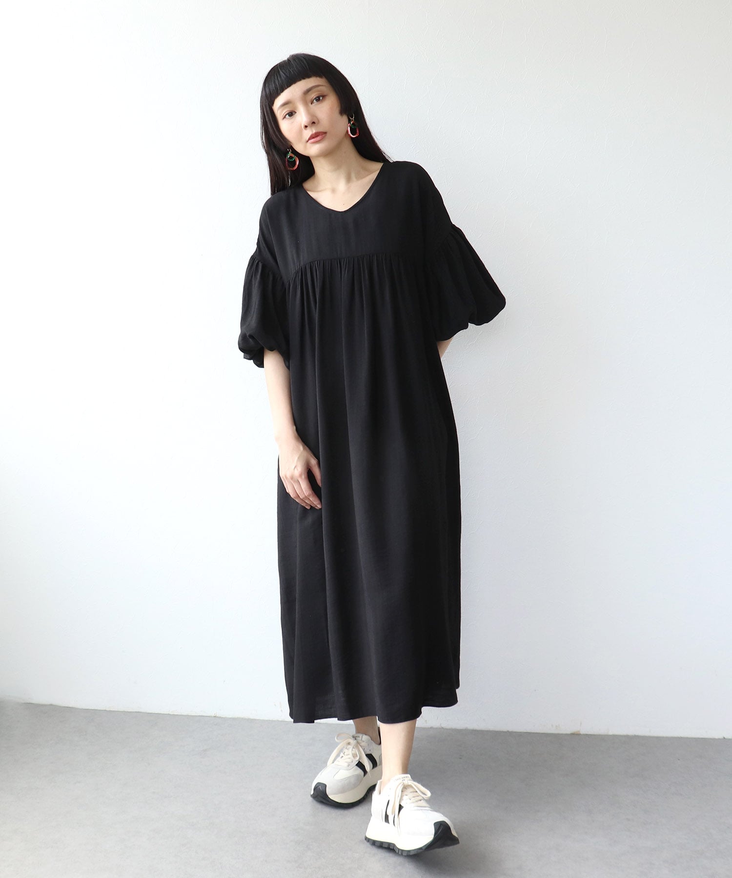 ≪WEB先行発売≫袖ボリュームワンピース