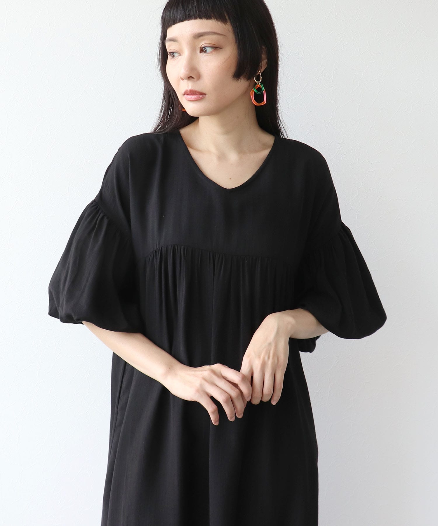 ≪WEB先行発売≫袖ボリュームワンピース
