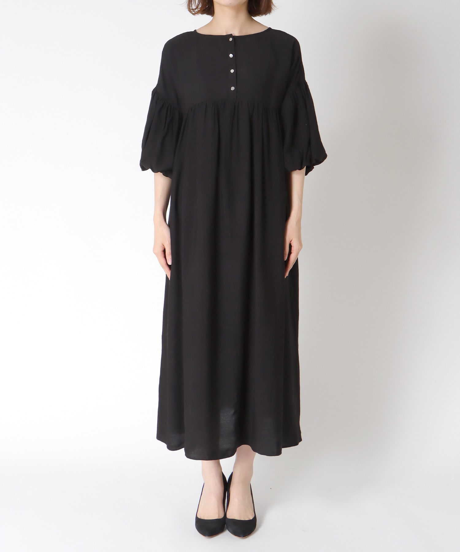 ≪WEB先行発売≫袖ボリュームワンピース
