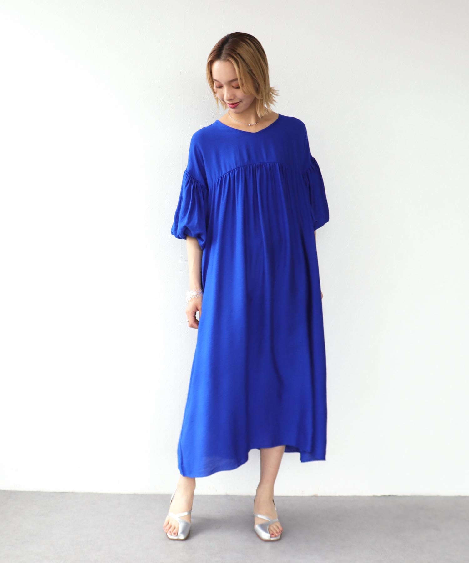 ≪WEB先行発売≫袖ボリュームワンピース