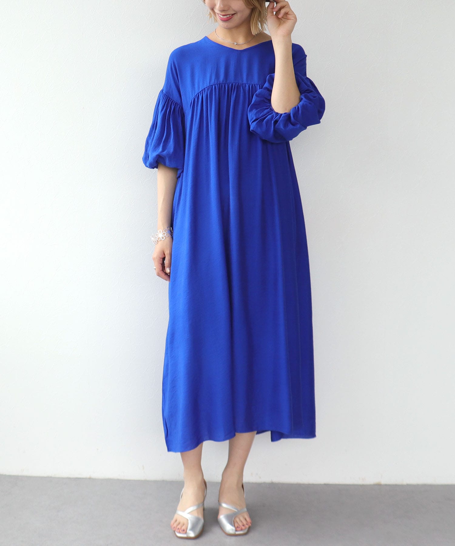 ≪WEB先行発売≫袖ボリュームワンピース