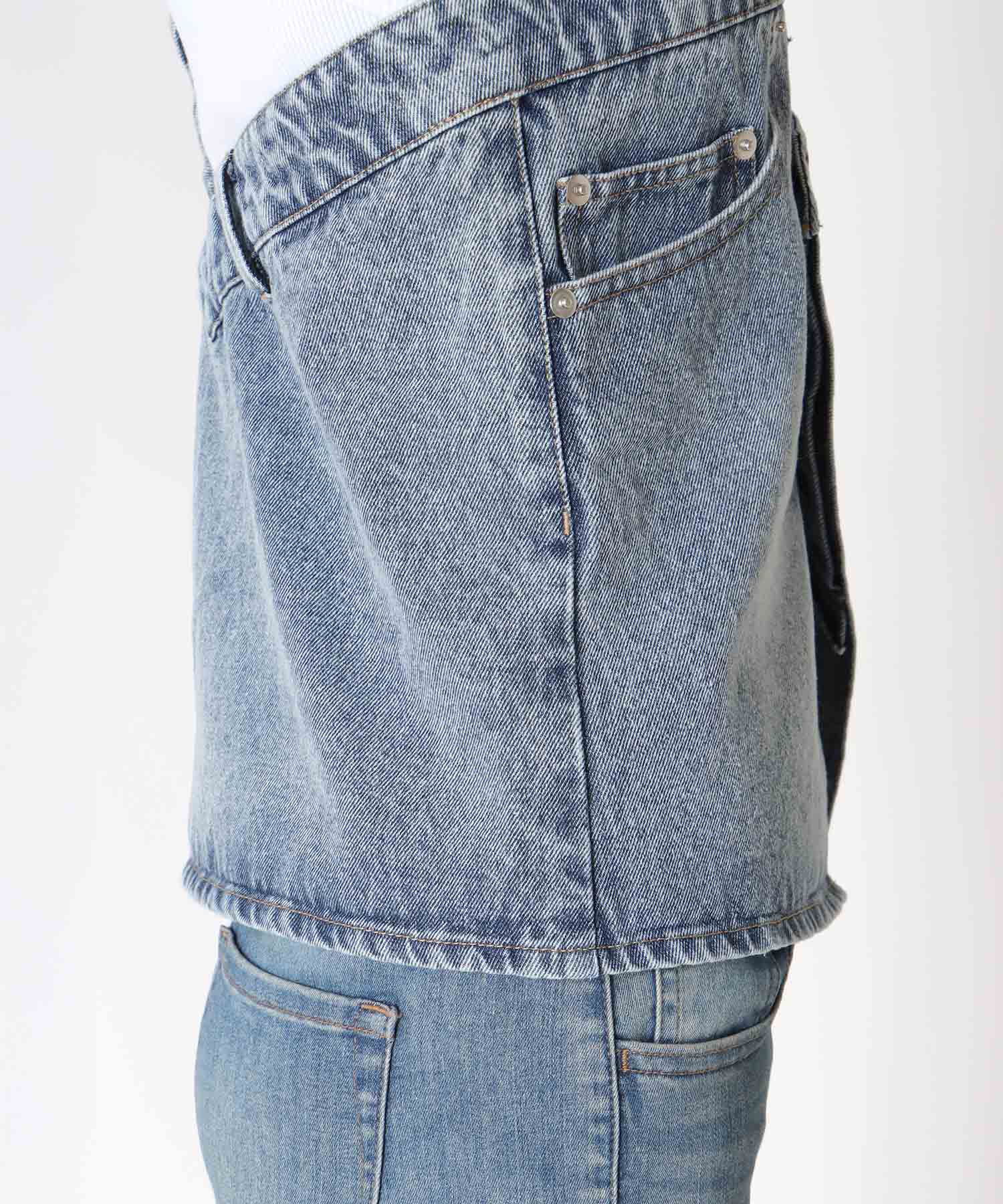 《WEB先行発売》リメイク風デニムビスチェ