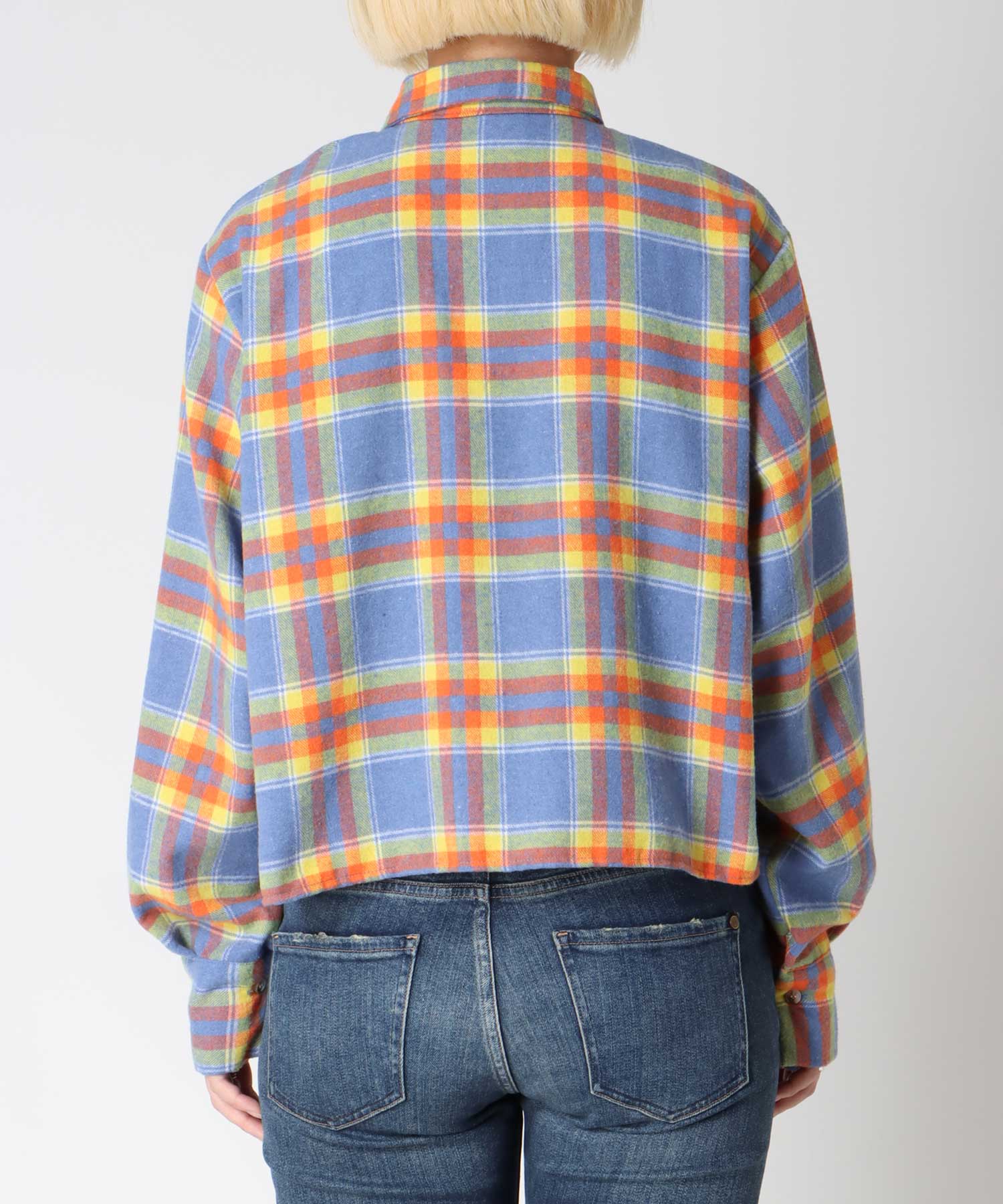 マドラスチェック柄シャツ