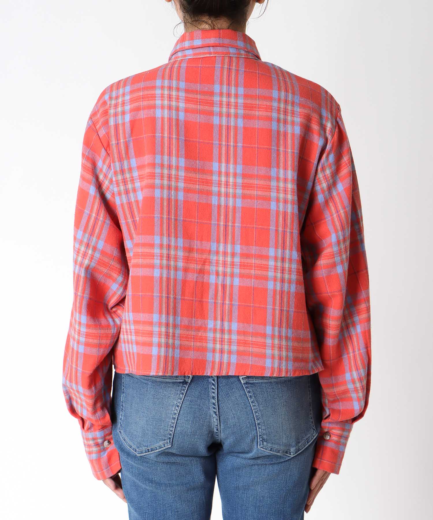 タータンチェック柄シャツ