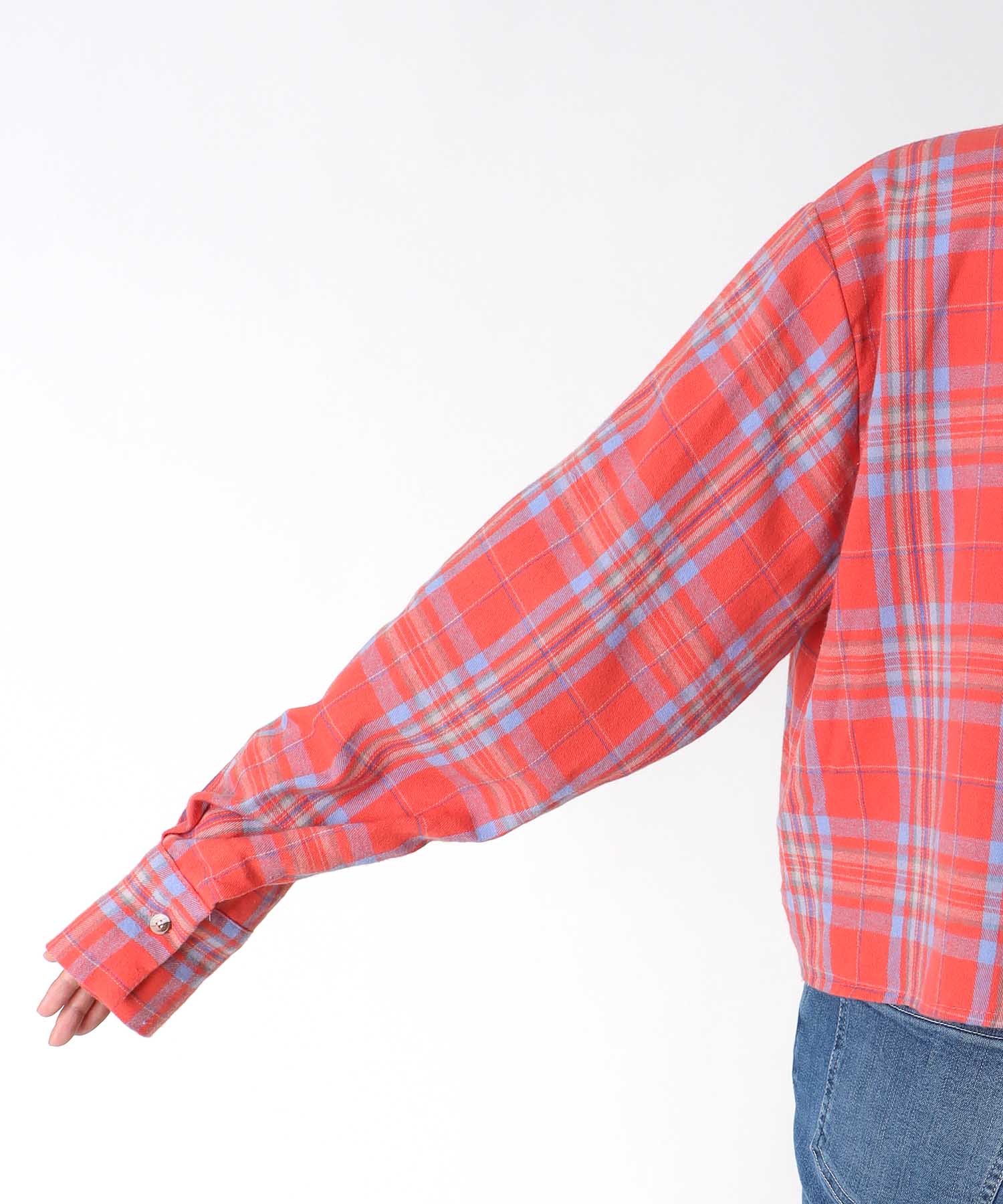 タータンチェック柄シャツ