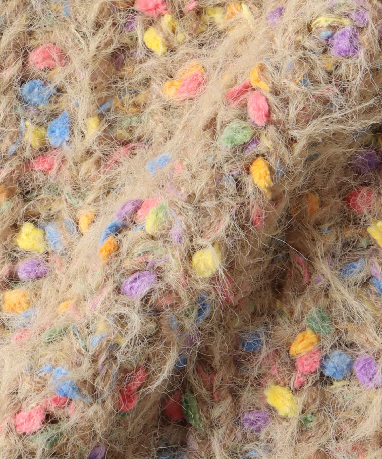 ポコポコMIXヤーンニットカーディガン