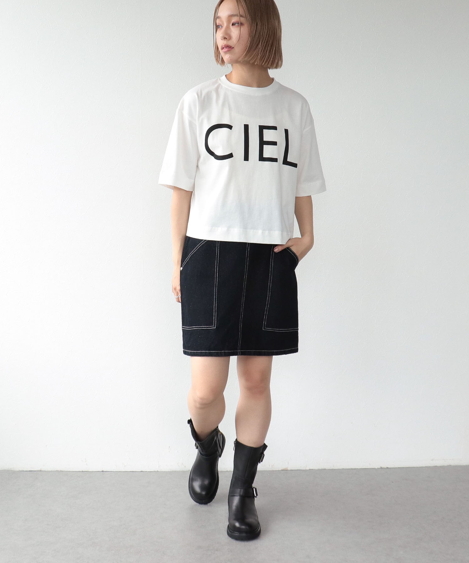 CIELロゴプリントTシャツ
