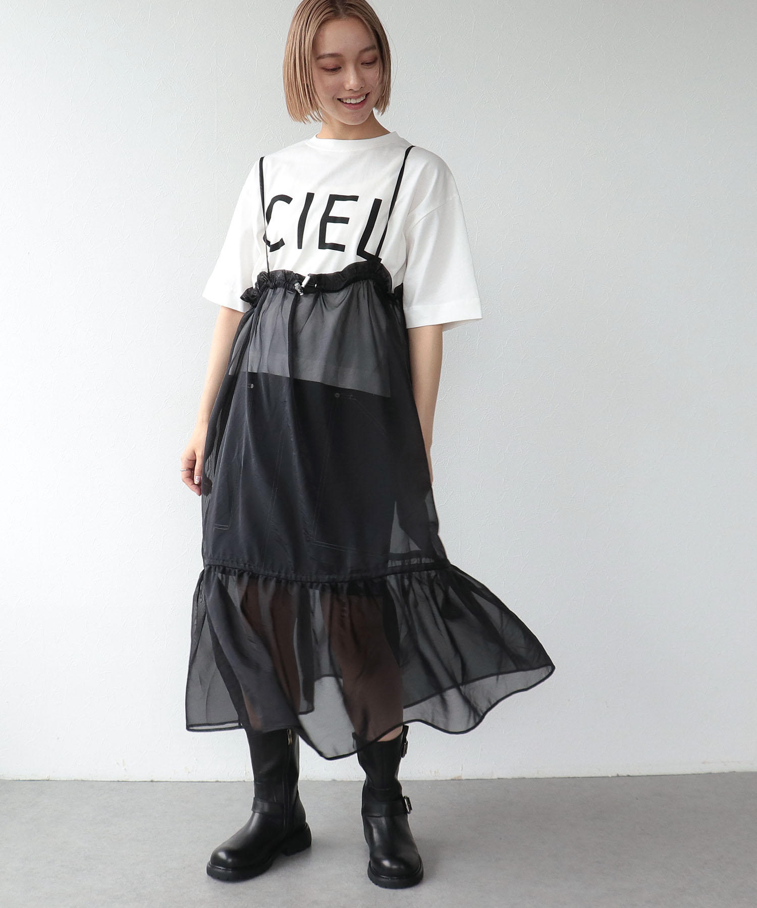 CIELロゴプリントTシャツ