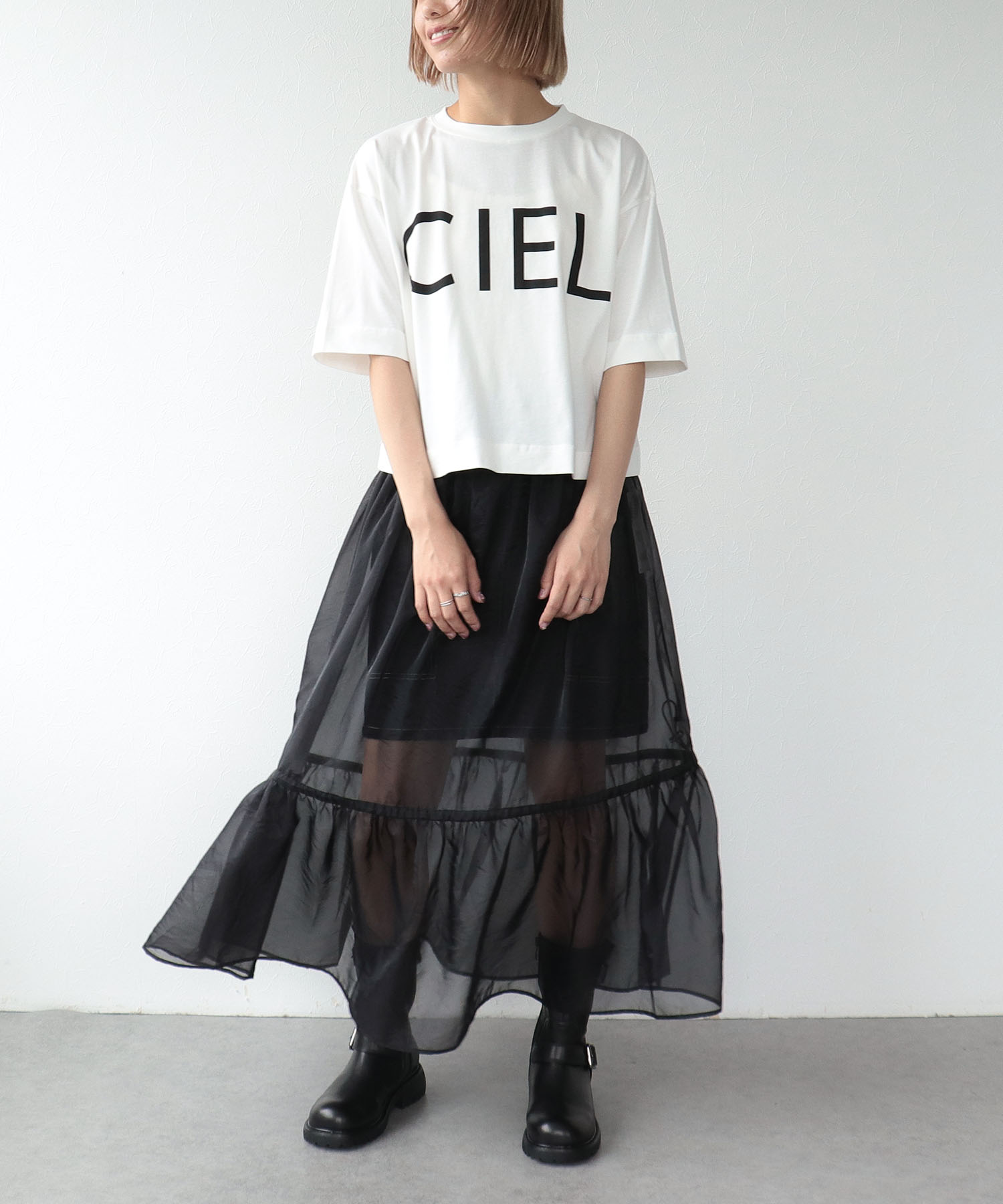 CIELロゴプリントTシャツ