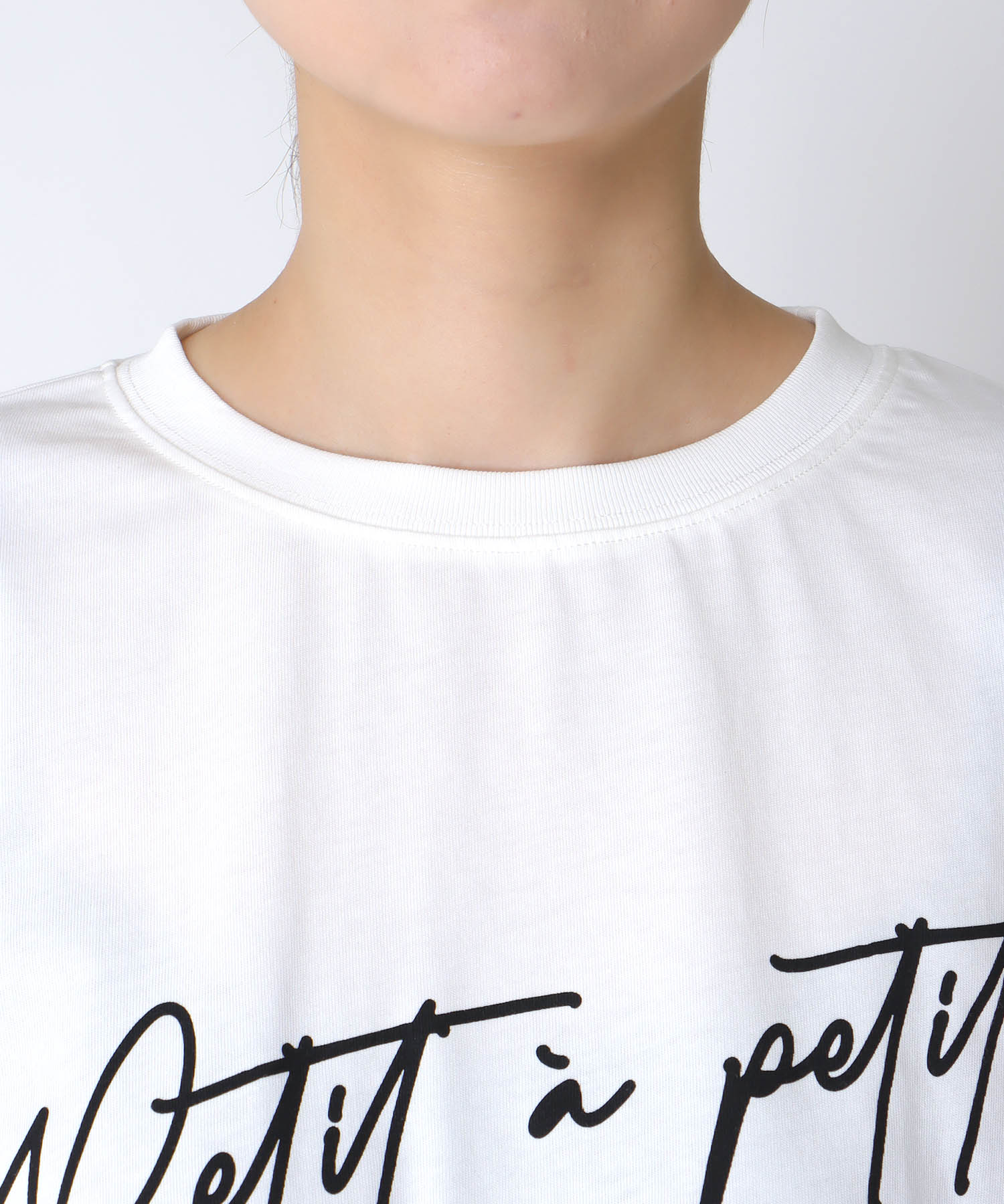 MessageロゴプリントTシャツ