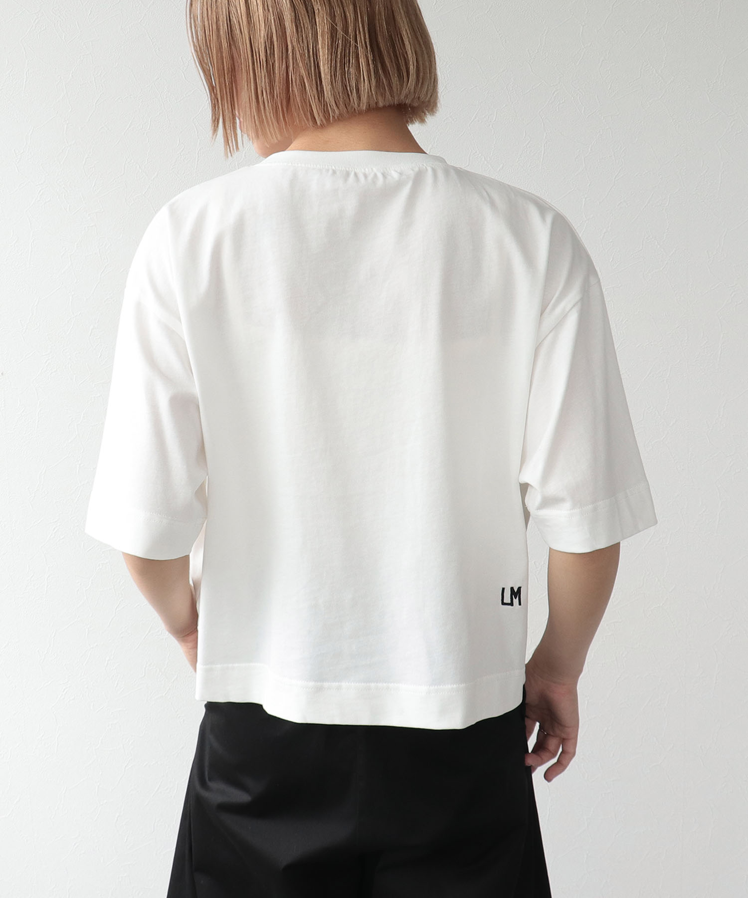 MessageロゴプリントTシャツ