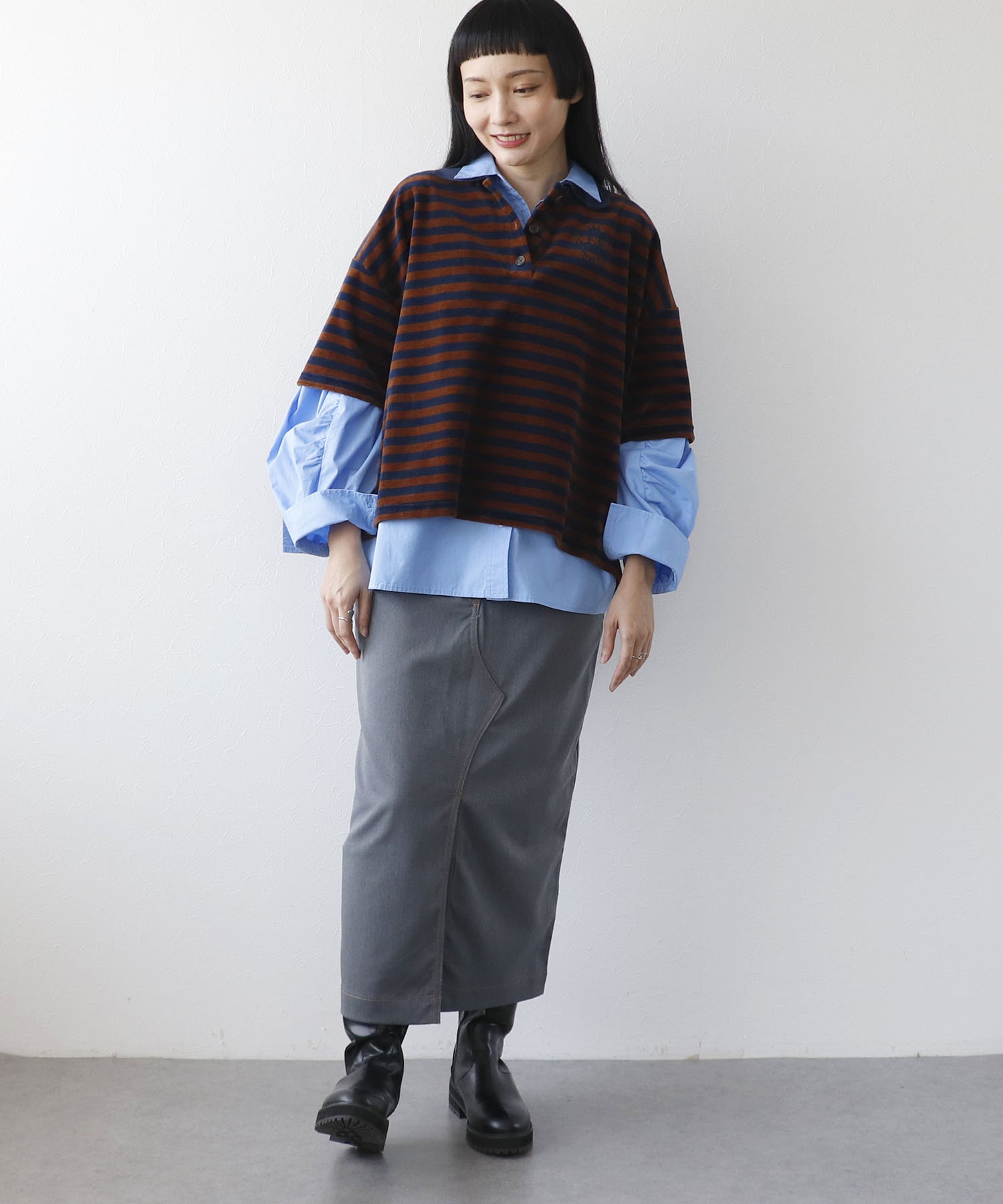 ＜一部店舗・WEB限定＞デニムドッキングスカート