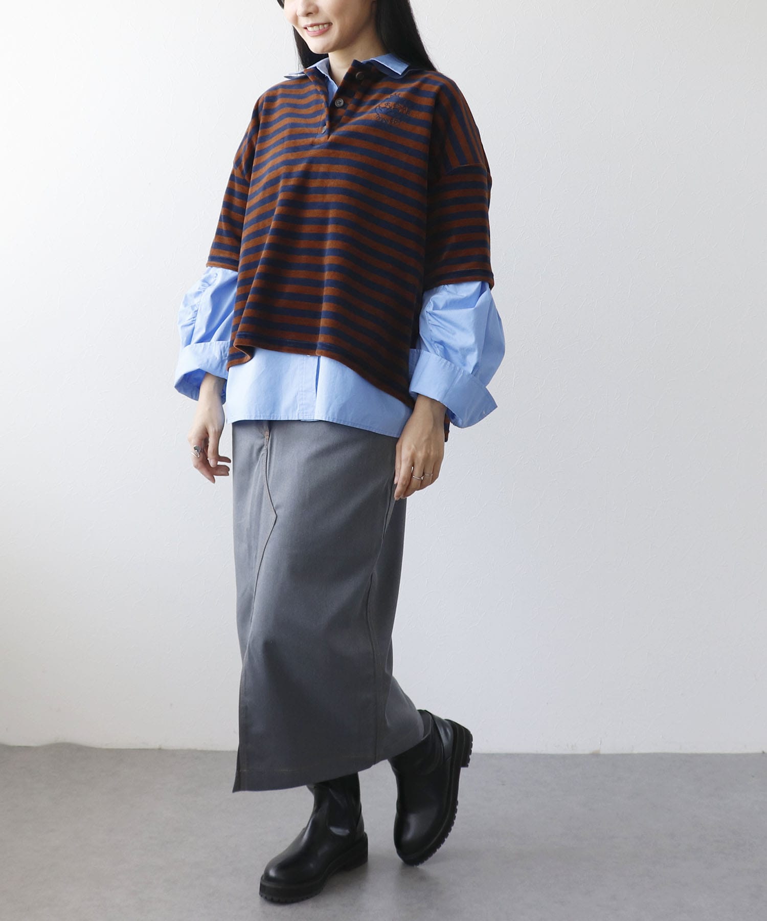 ＜一部店舗・WEB限定＞デニムドッキングスカート