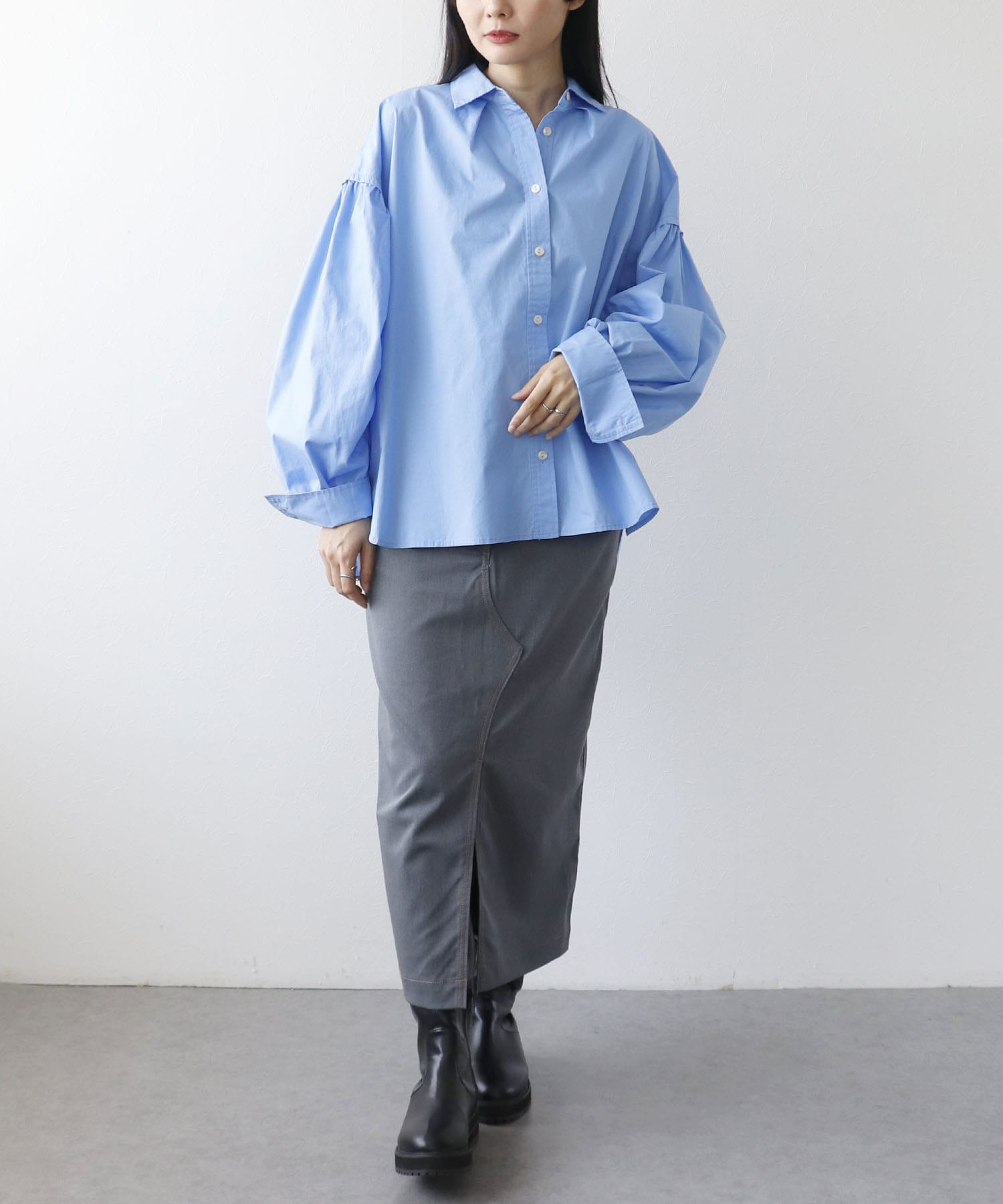 ＜一部店舗・WEB限定＞デニムドッキングスカート