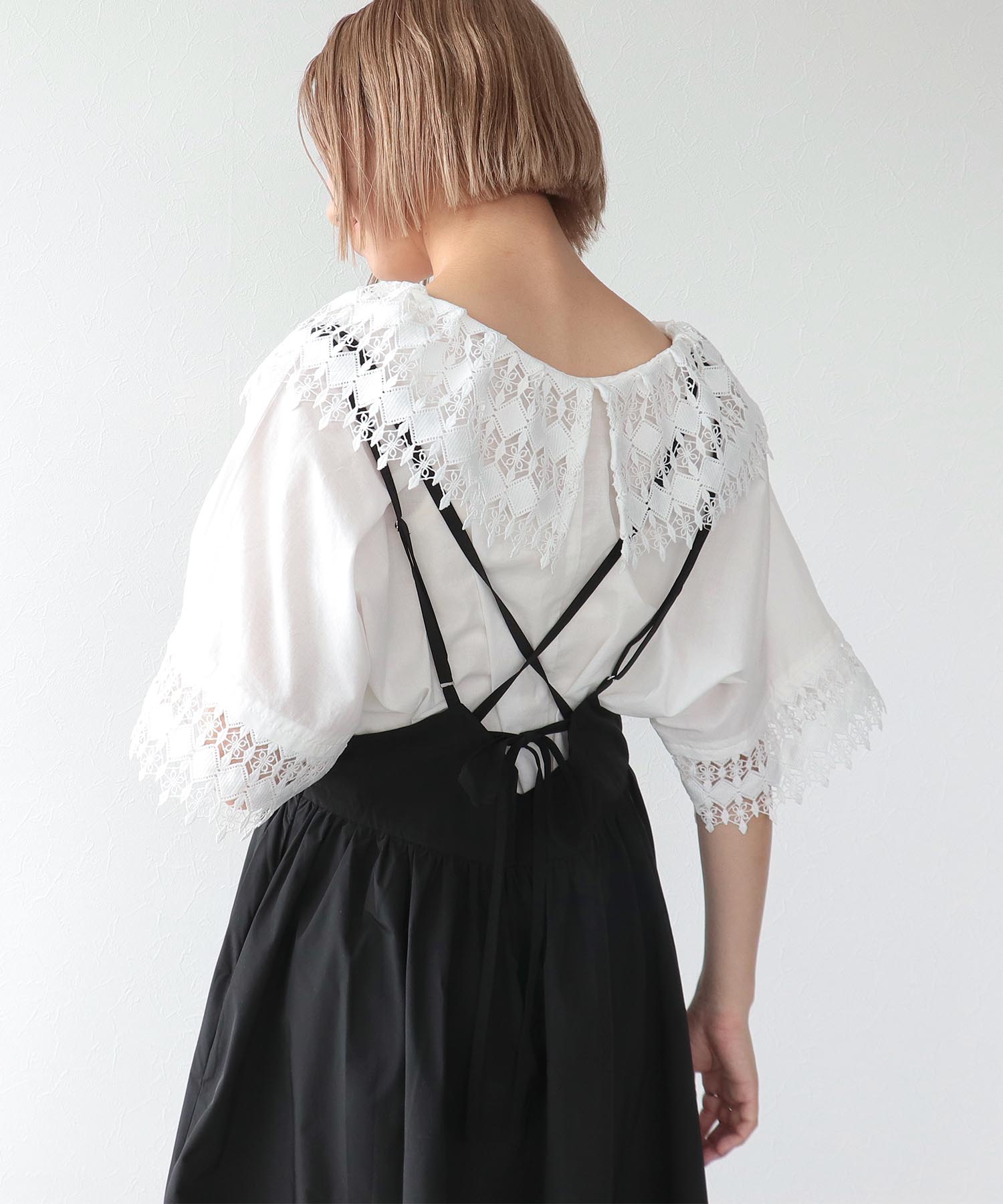 《WEB先行発売》ハイウエストサスペンダーメモリースカート