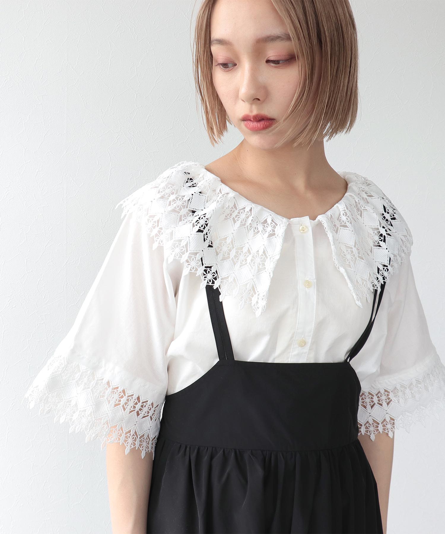 《WEB先行発売》ハイウエストサスペンダーメモリースカート