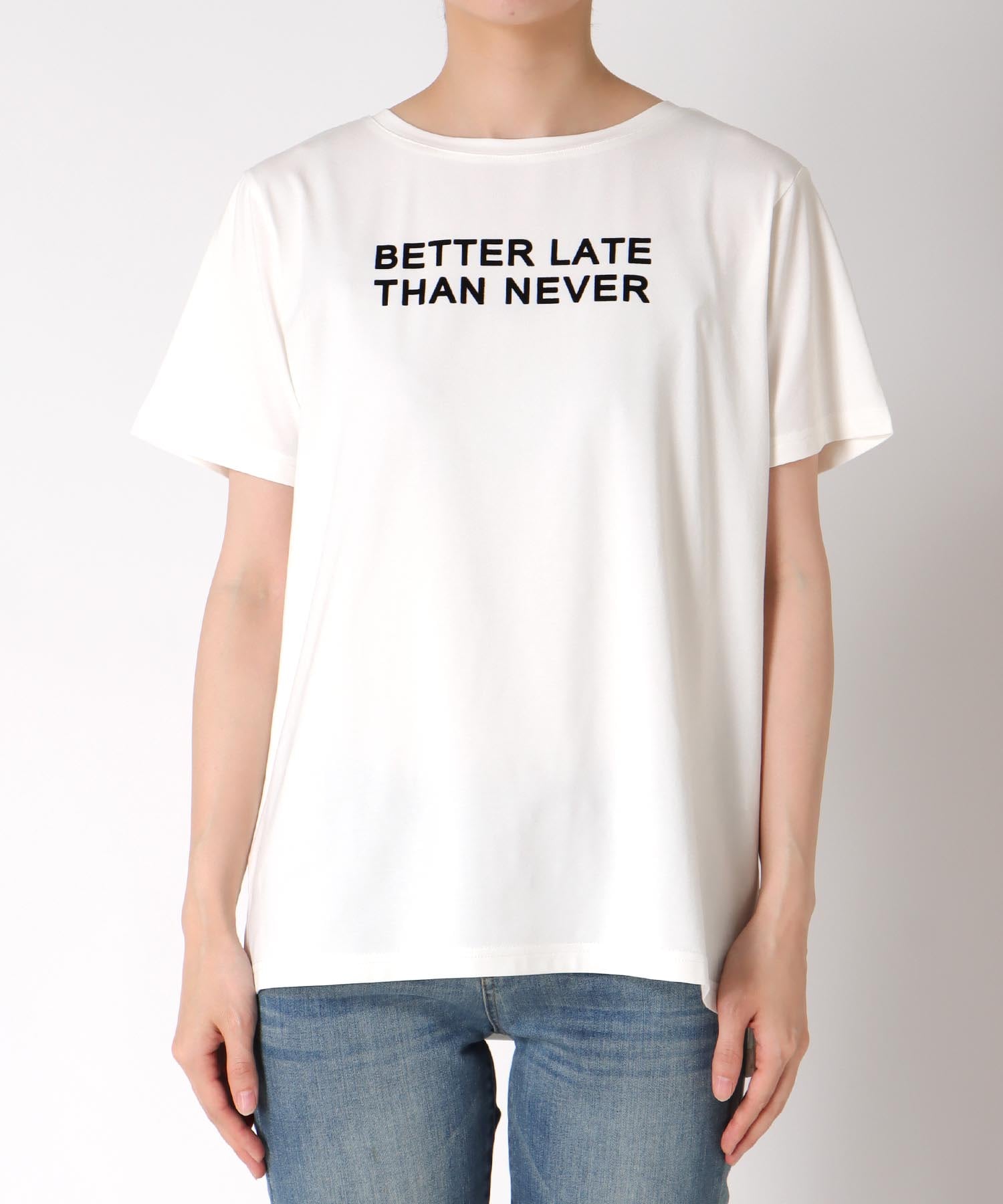 フロッキーロゴプリントTシャツ