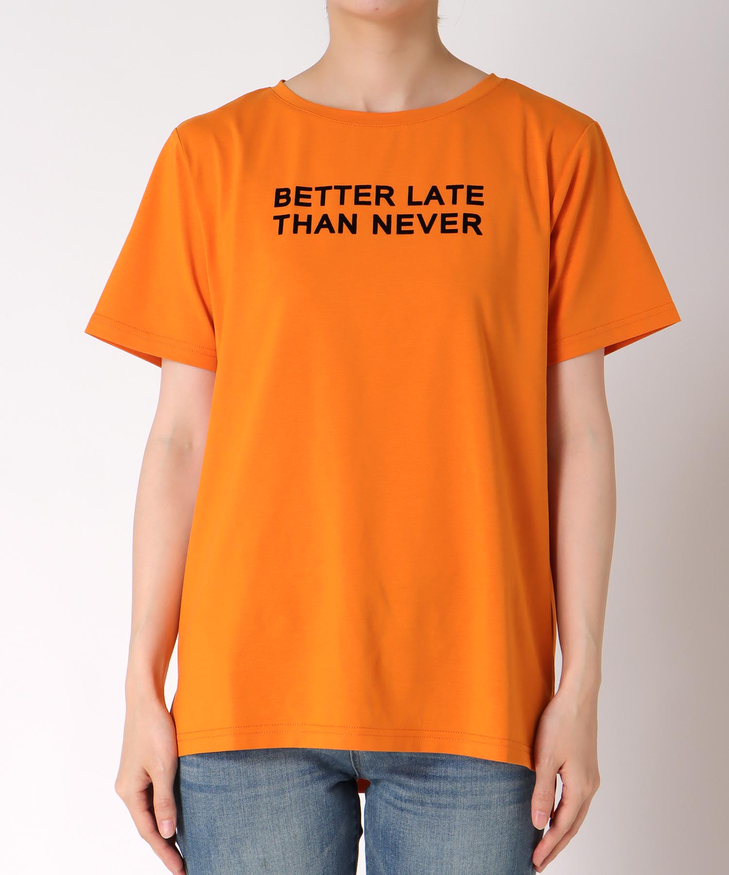 フロッキーロゴプリントTシャツ