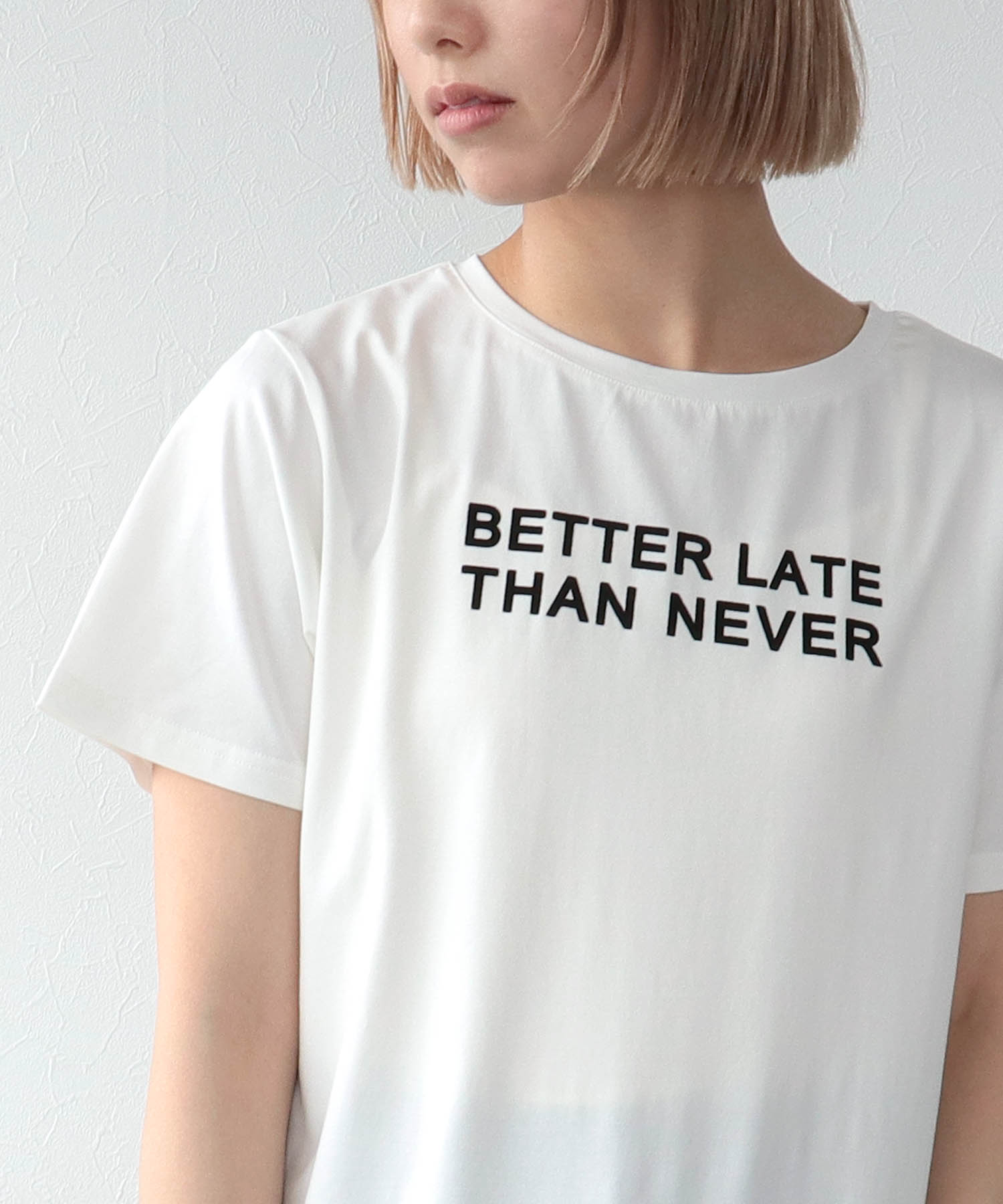 フロッキーロゴプリントTシャツ