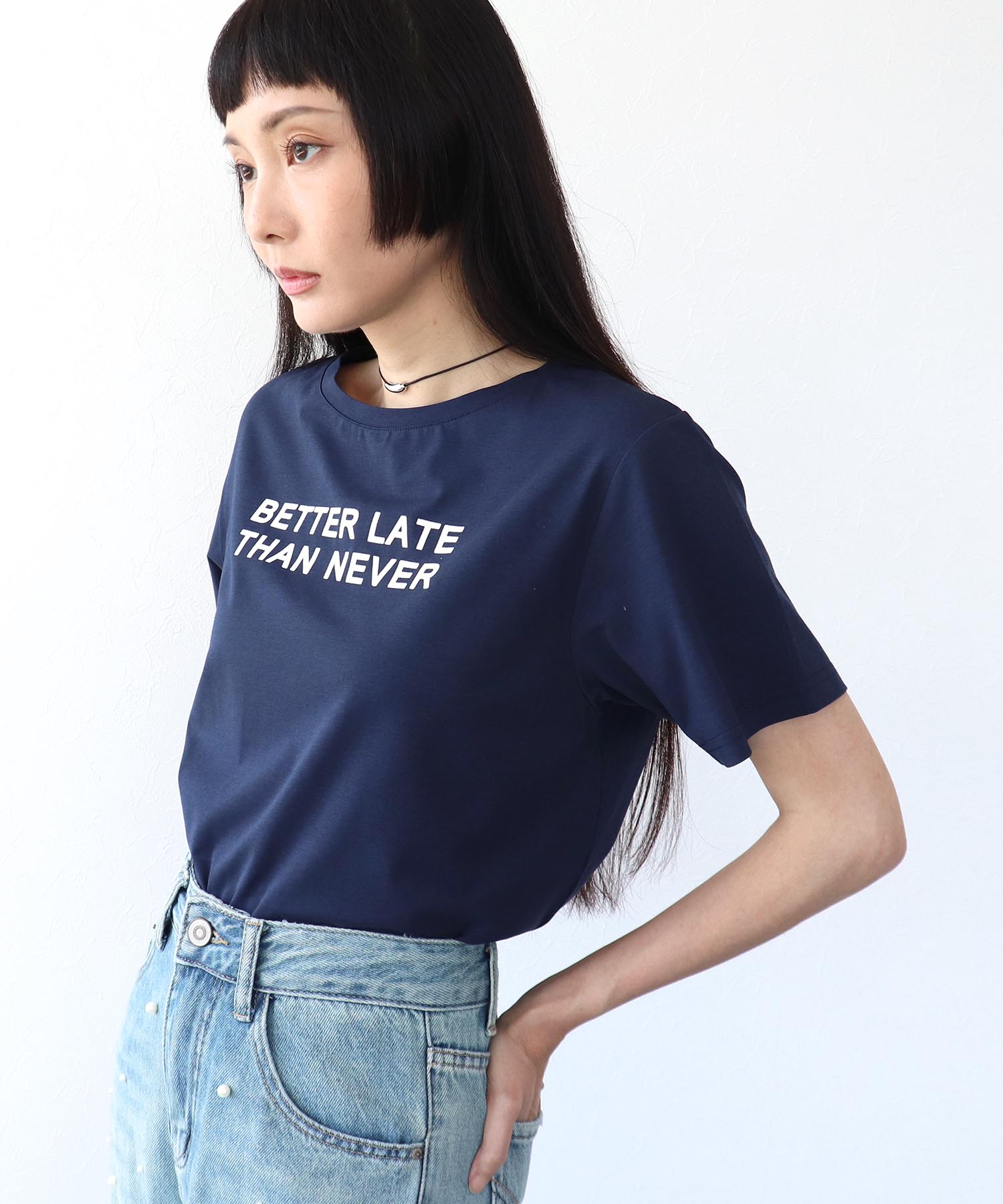 フロッキーロゴプリントTシャツ